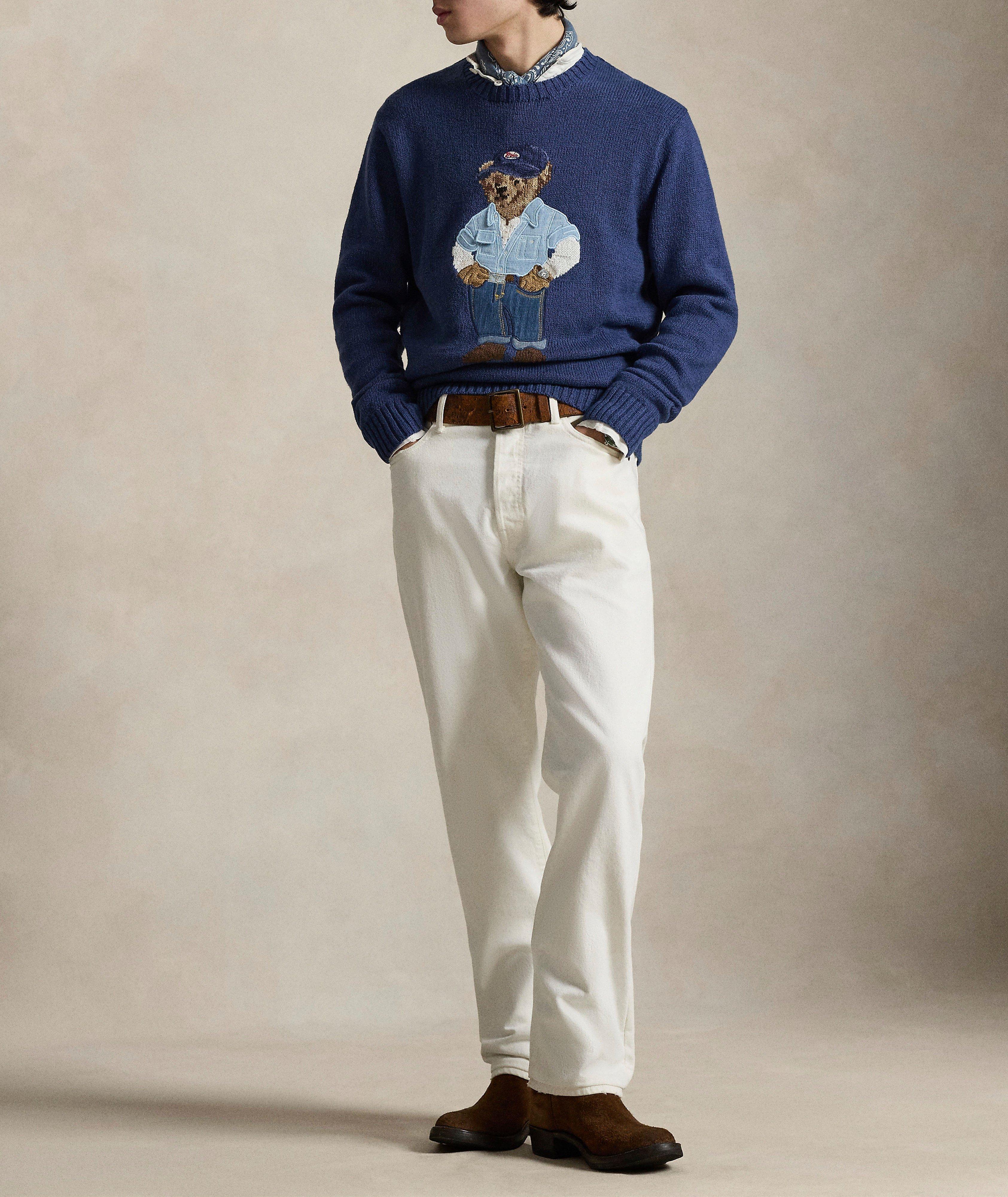 Polo Bear Linen-Cotton Sweater image 4
