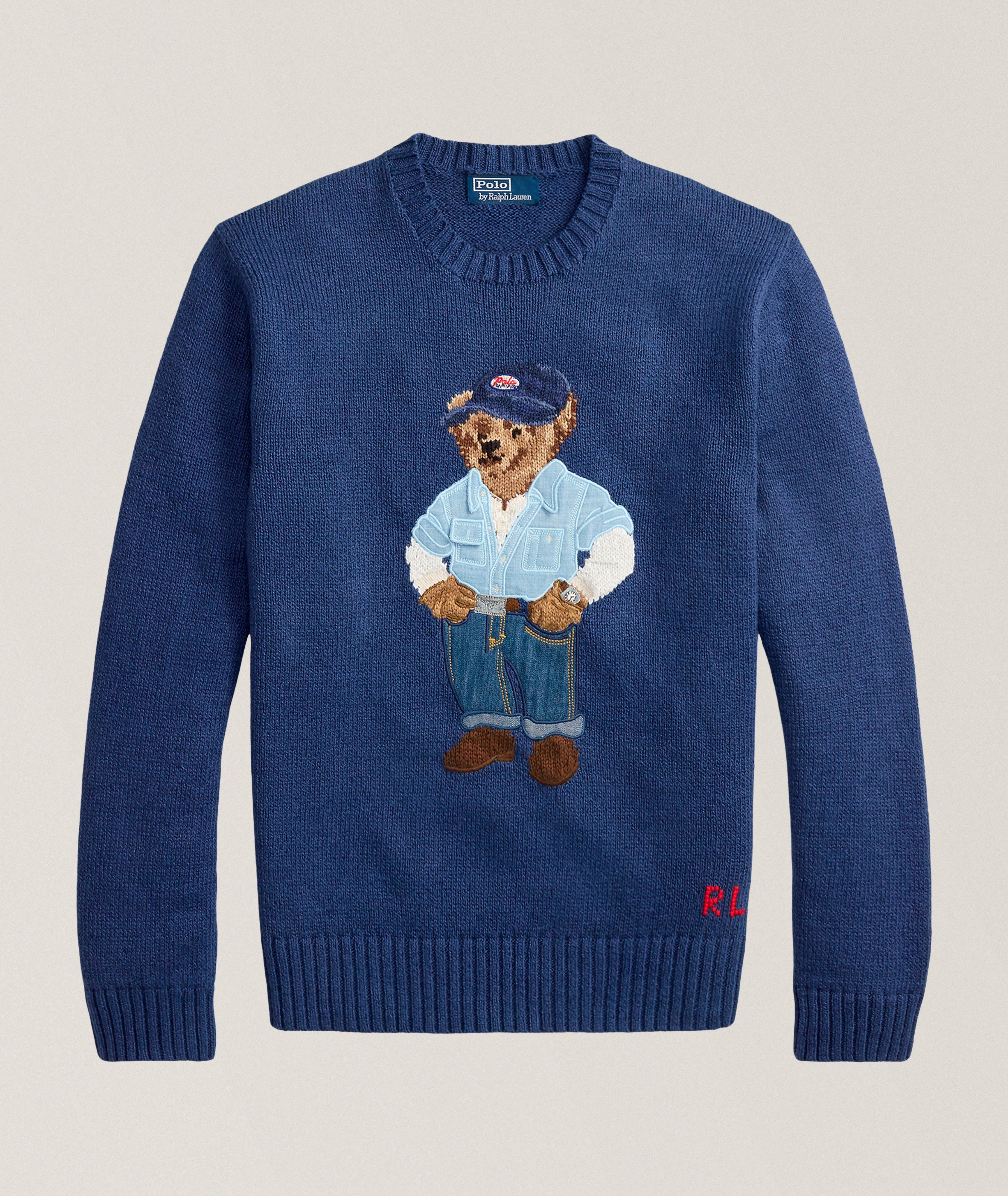 Polo Bear Linen-Cotton Sweater image 0