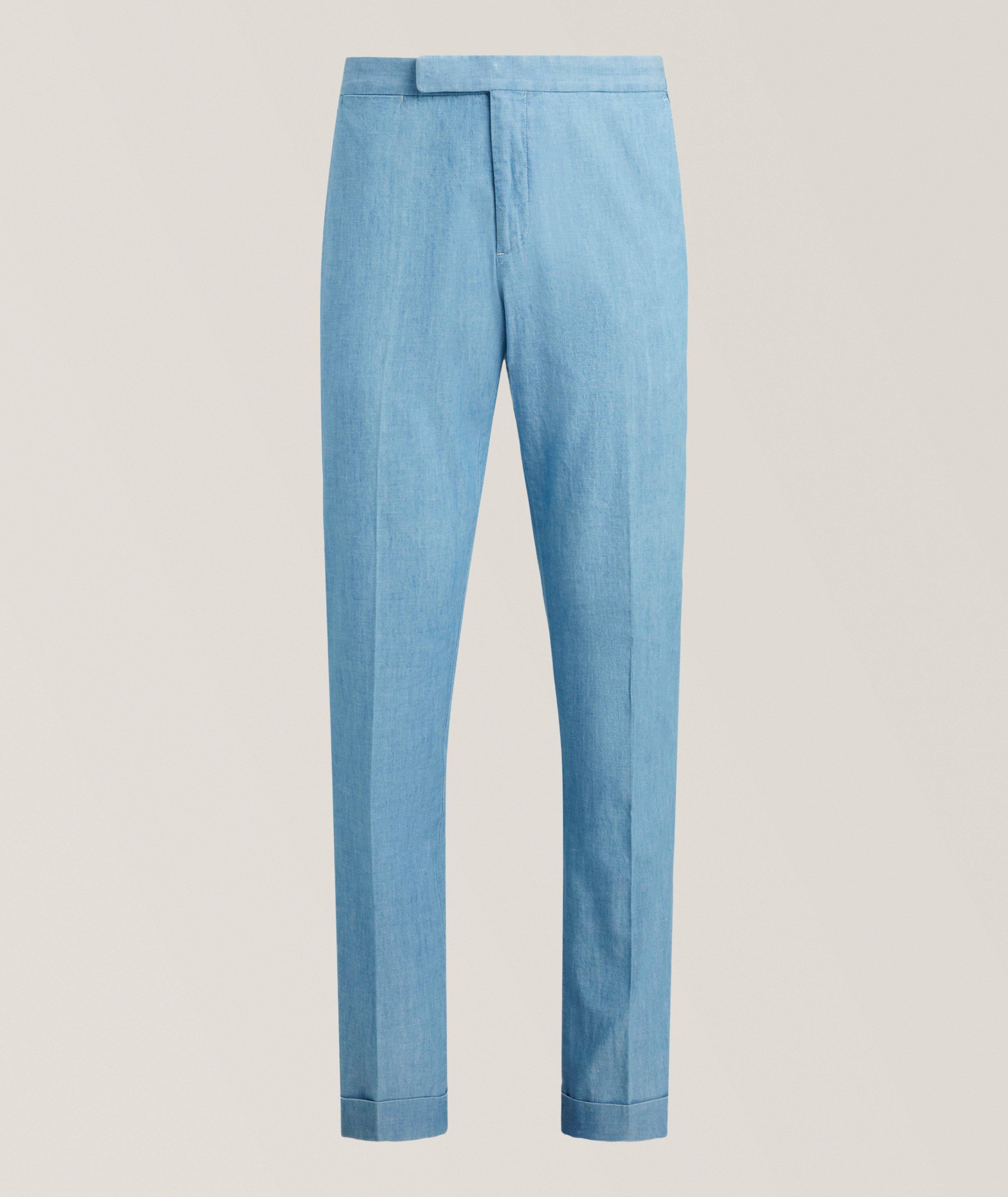 Chambray Suit Pants image 0