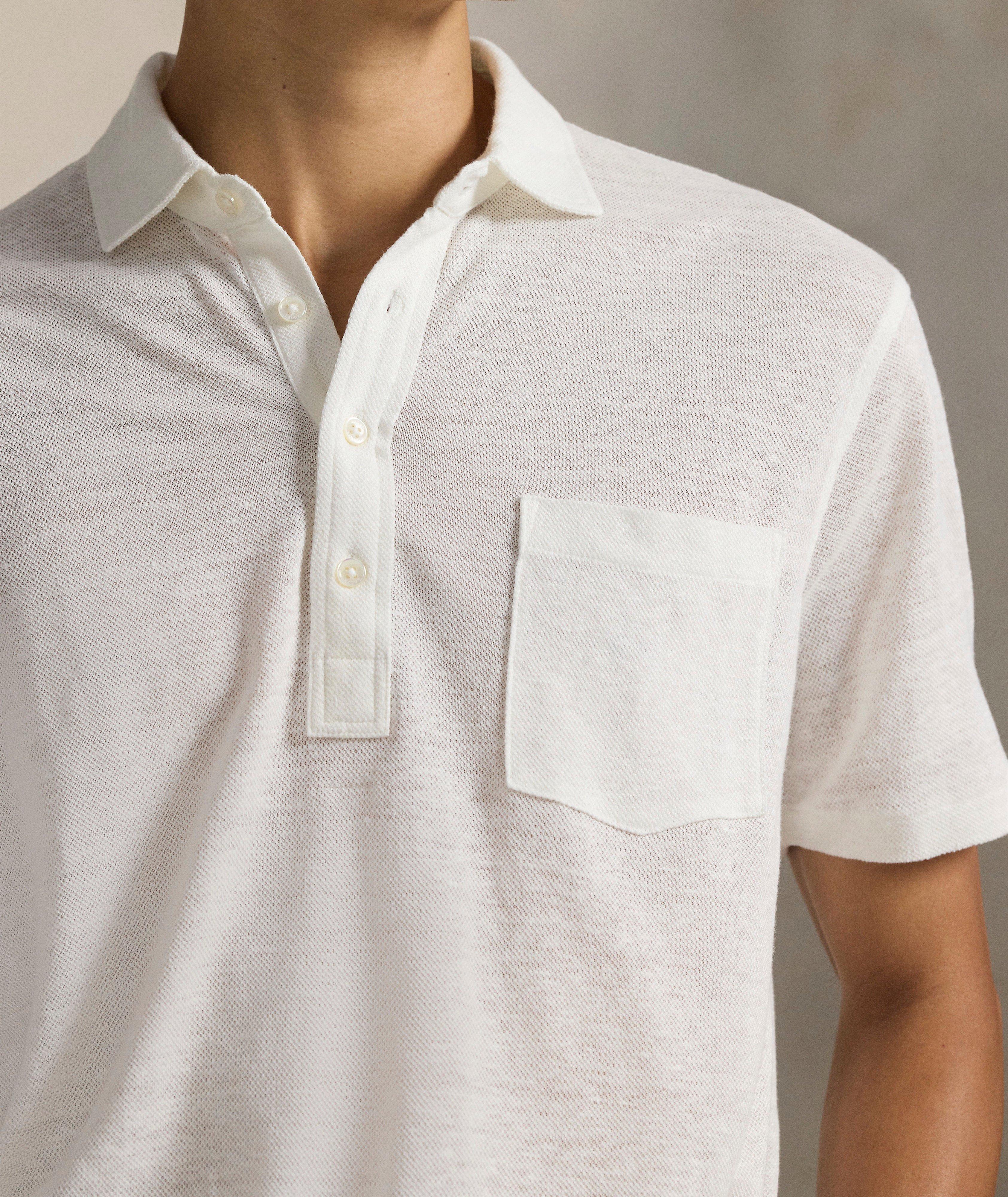 Polo piqué lin coupe-standard image 3