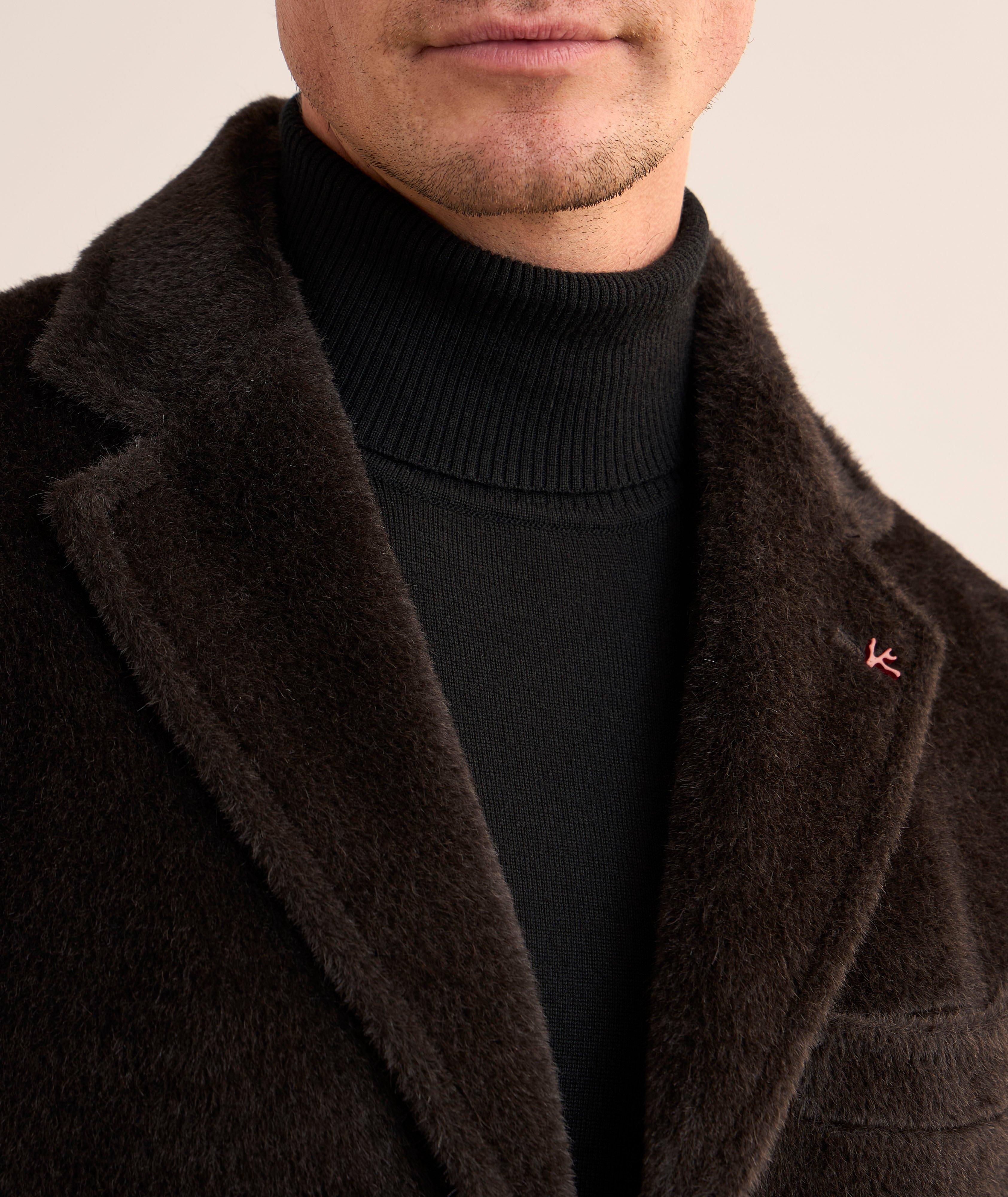 Manteau alpaga péruvien et laine image 2