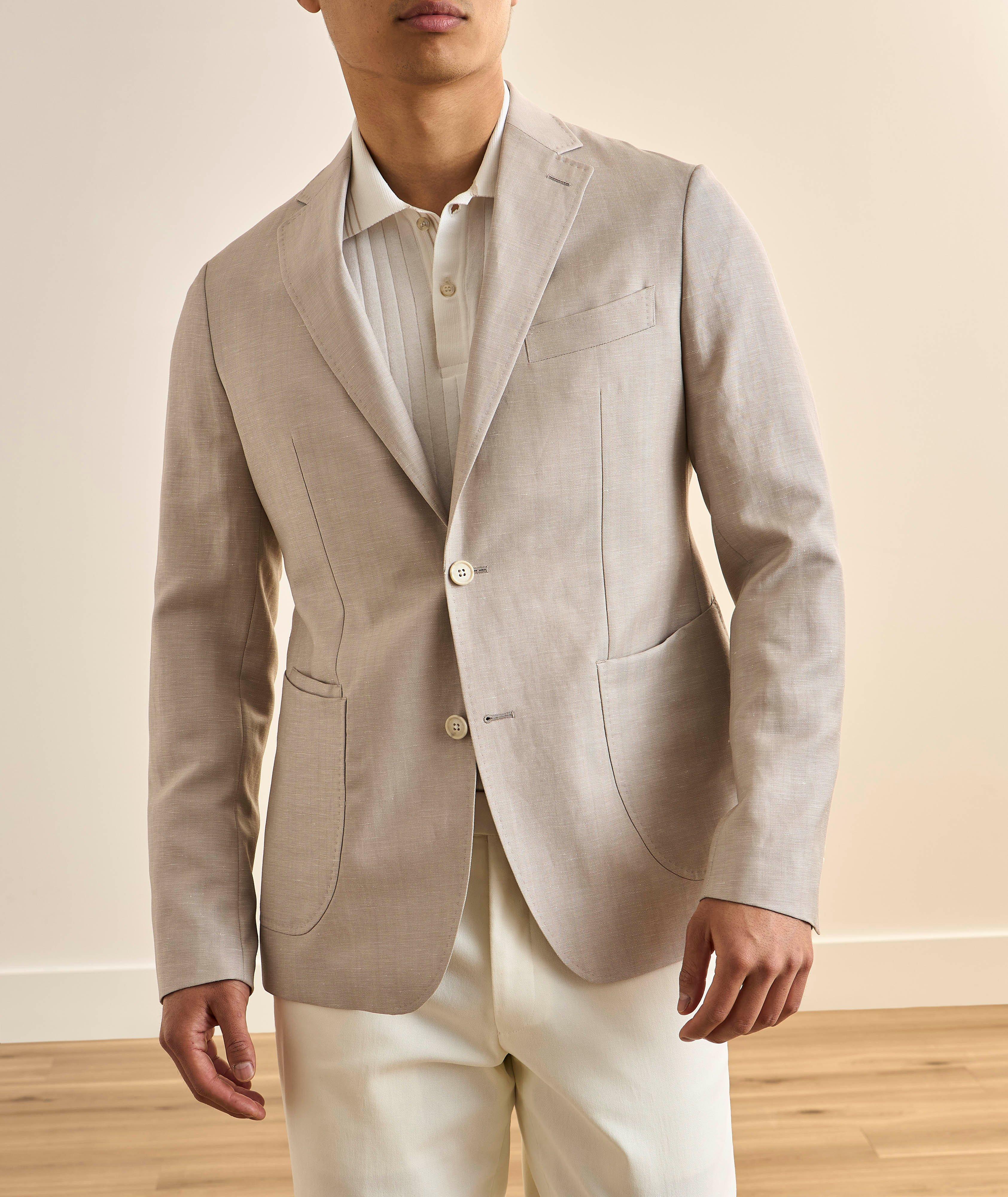 Herringbone Wool-Linen Sport Jacket image 1