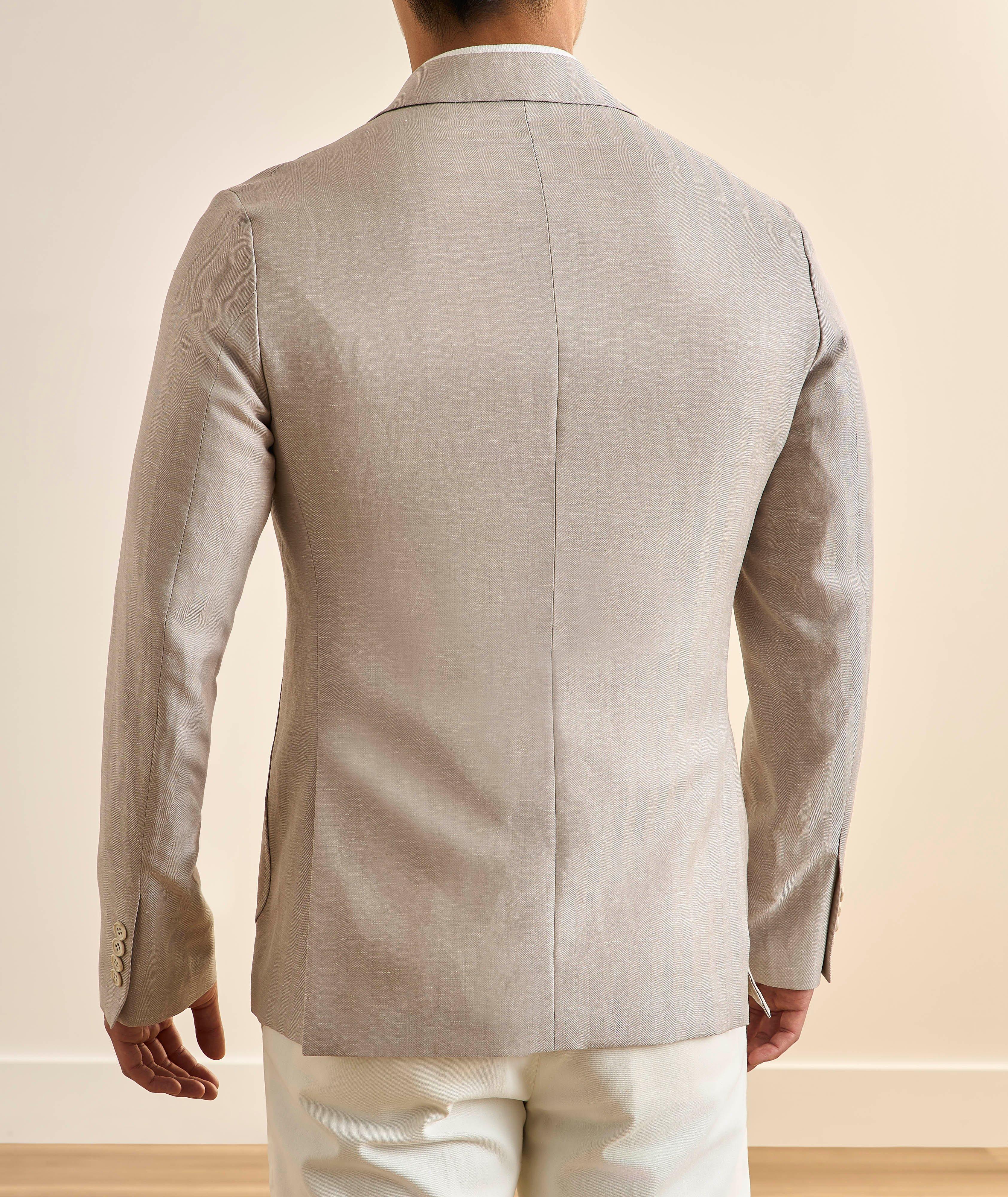 Herringbone Wool-Linen Sport Jacket image 2