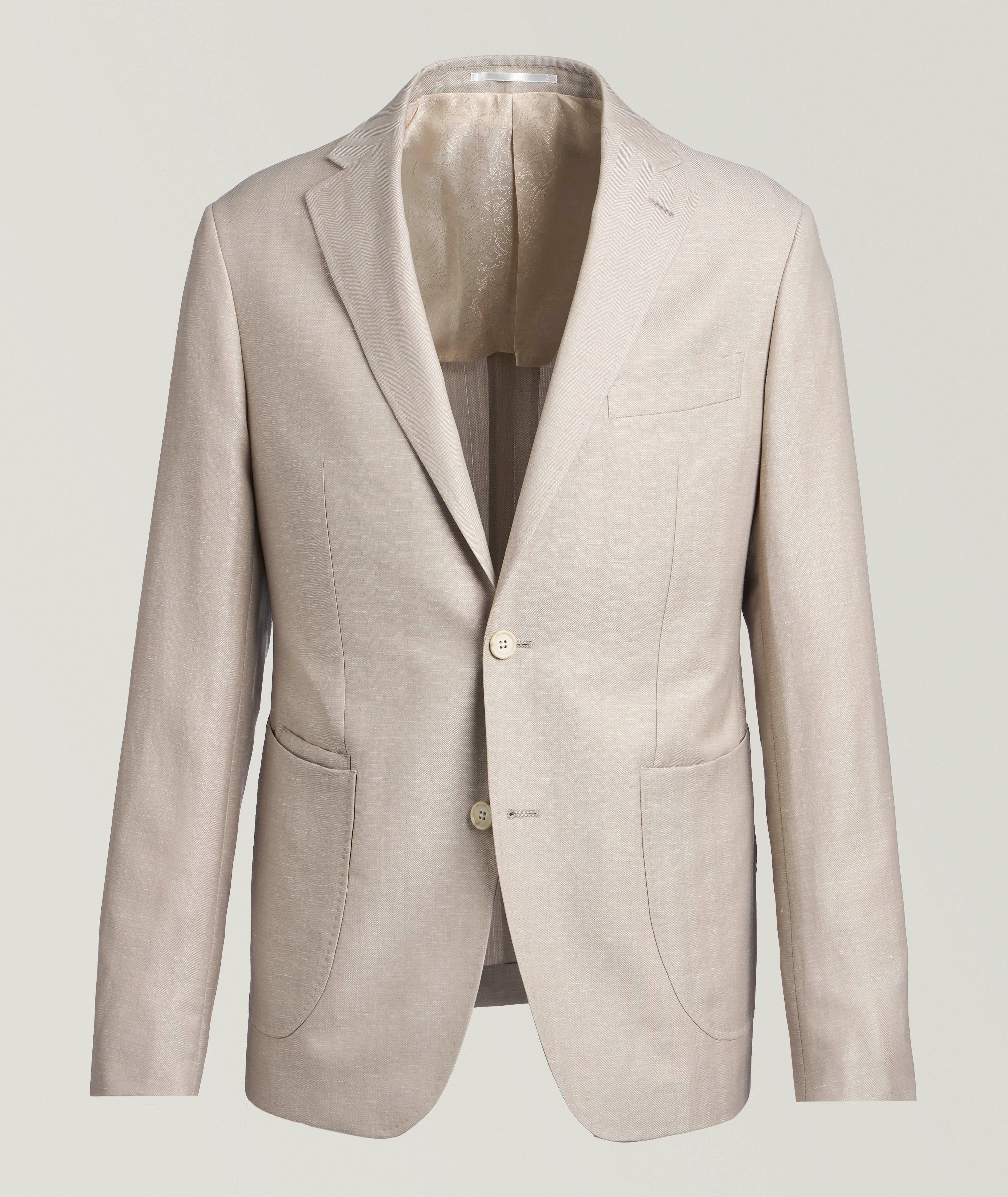 Harold Veston sport laine-lin chevrons