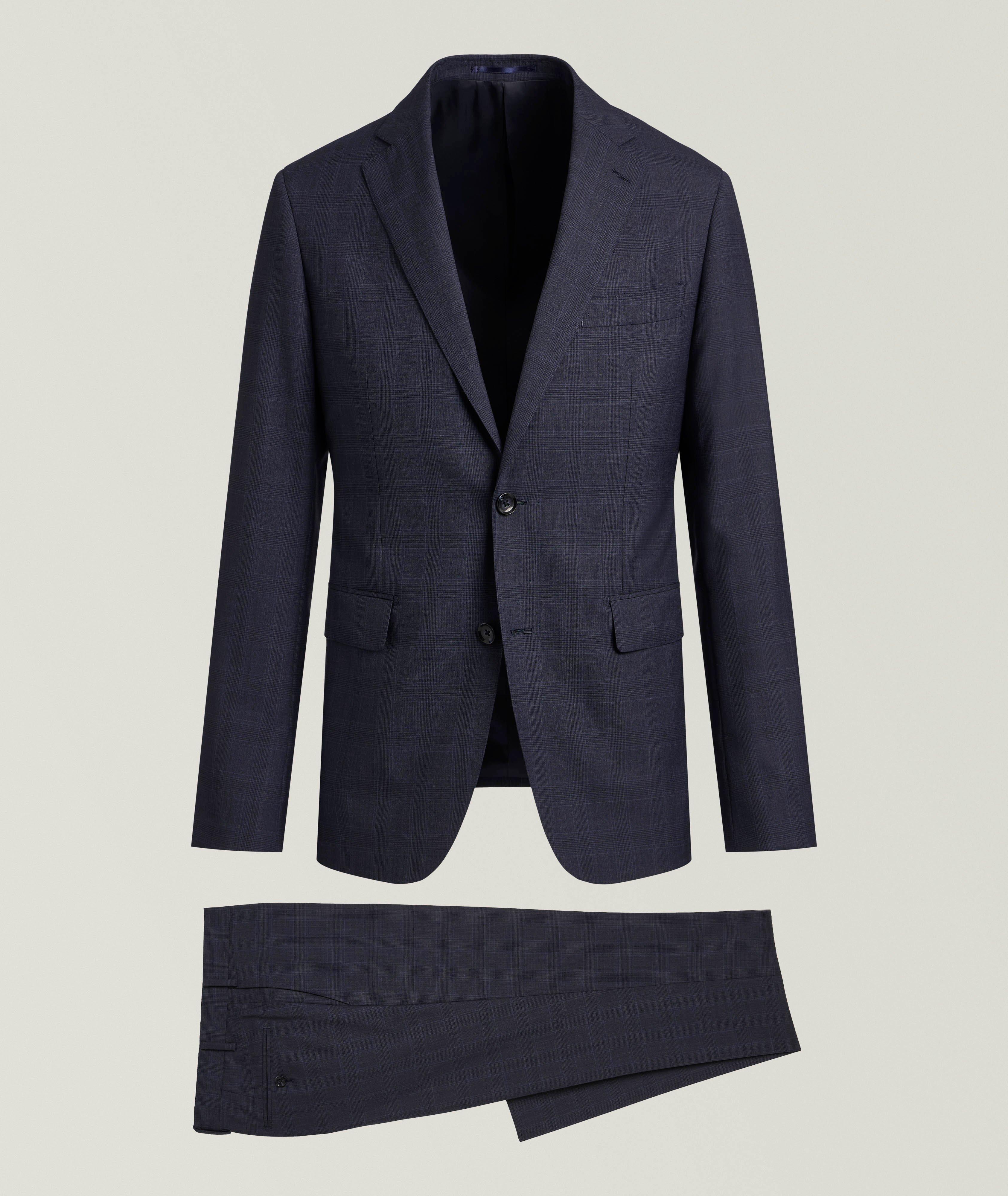 Harold Slim-Fit Plaid Wool Suit