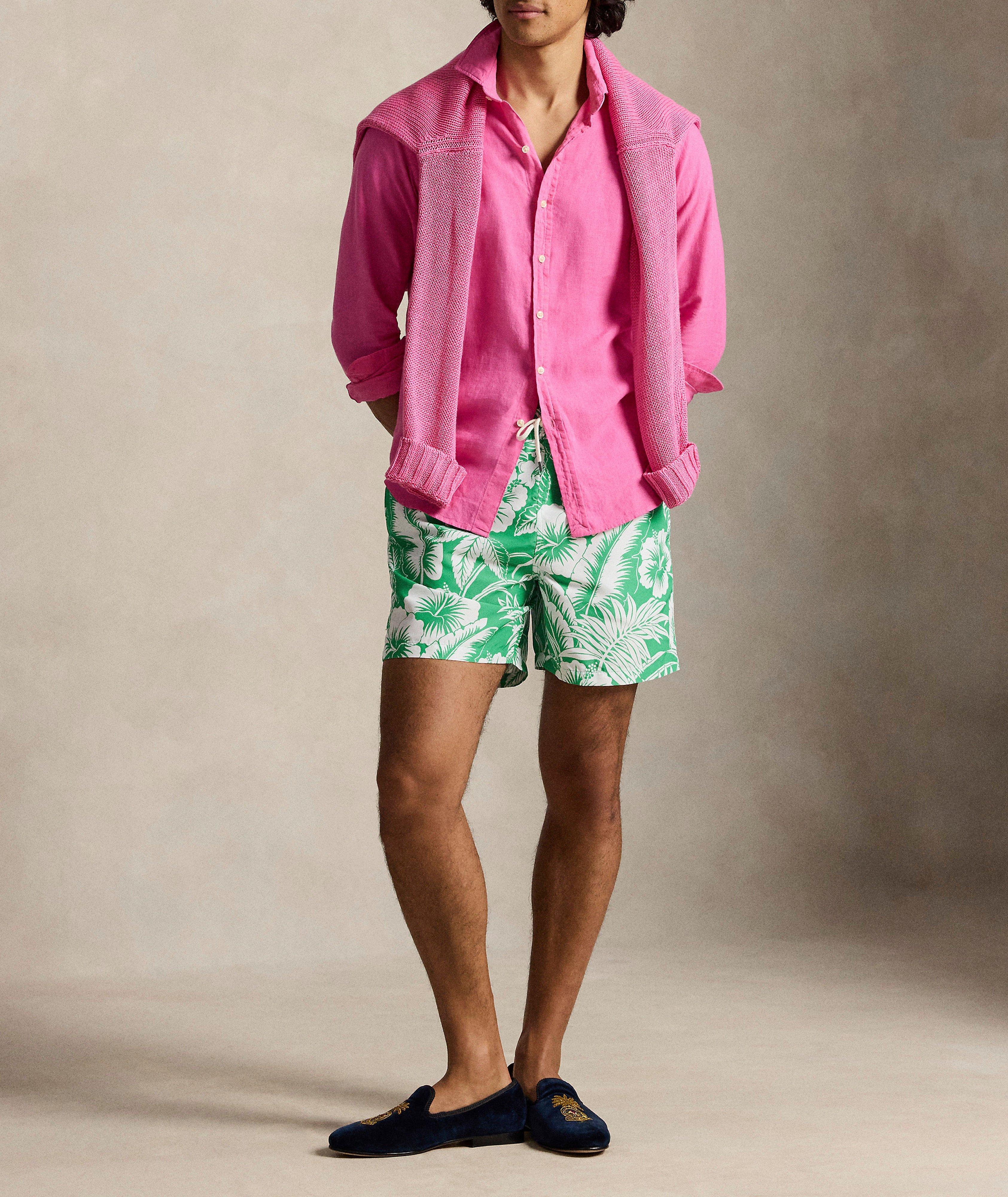 Traveler Tropical Floral & Palm Swim Shorts  image 4