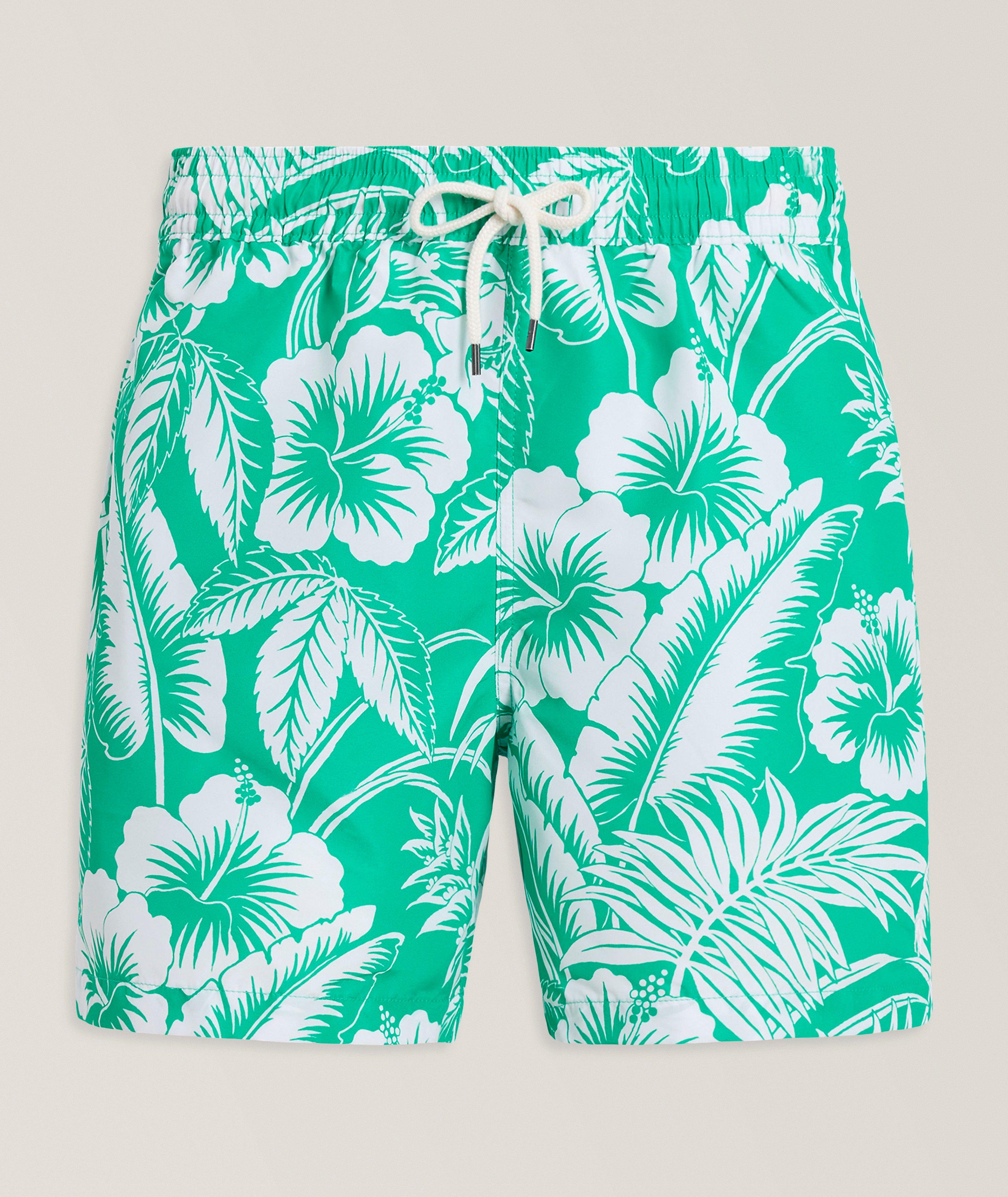Traveler Tropical Floral & Palm Swim Shorts  image 0