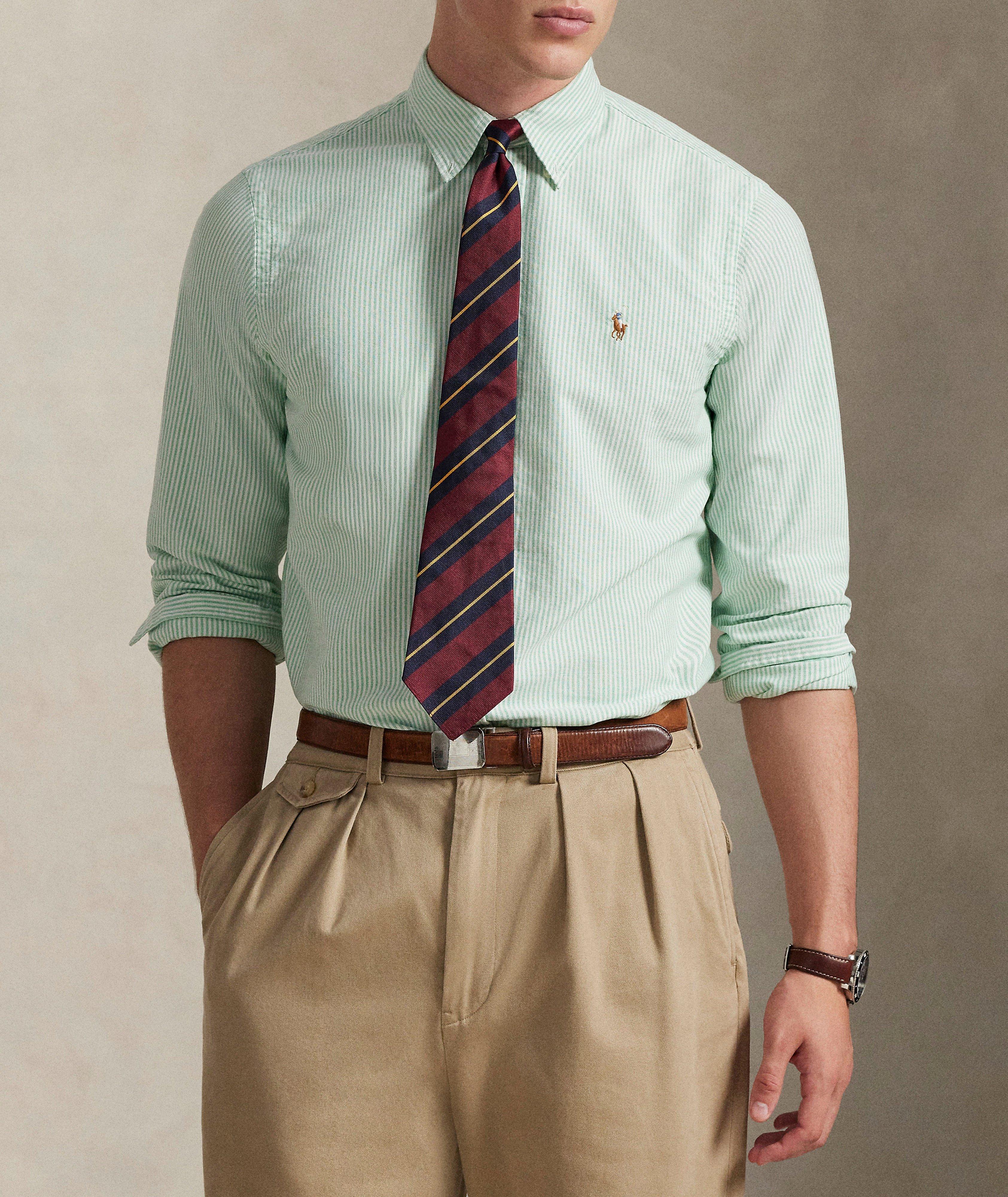 Classic-Fit Striped Oxford Shirt image 1