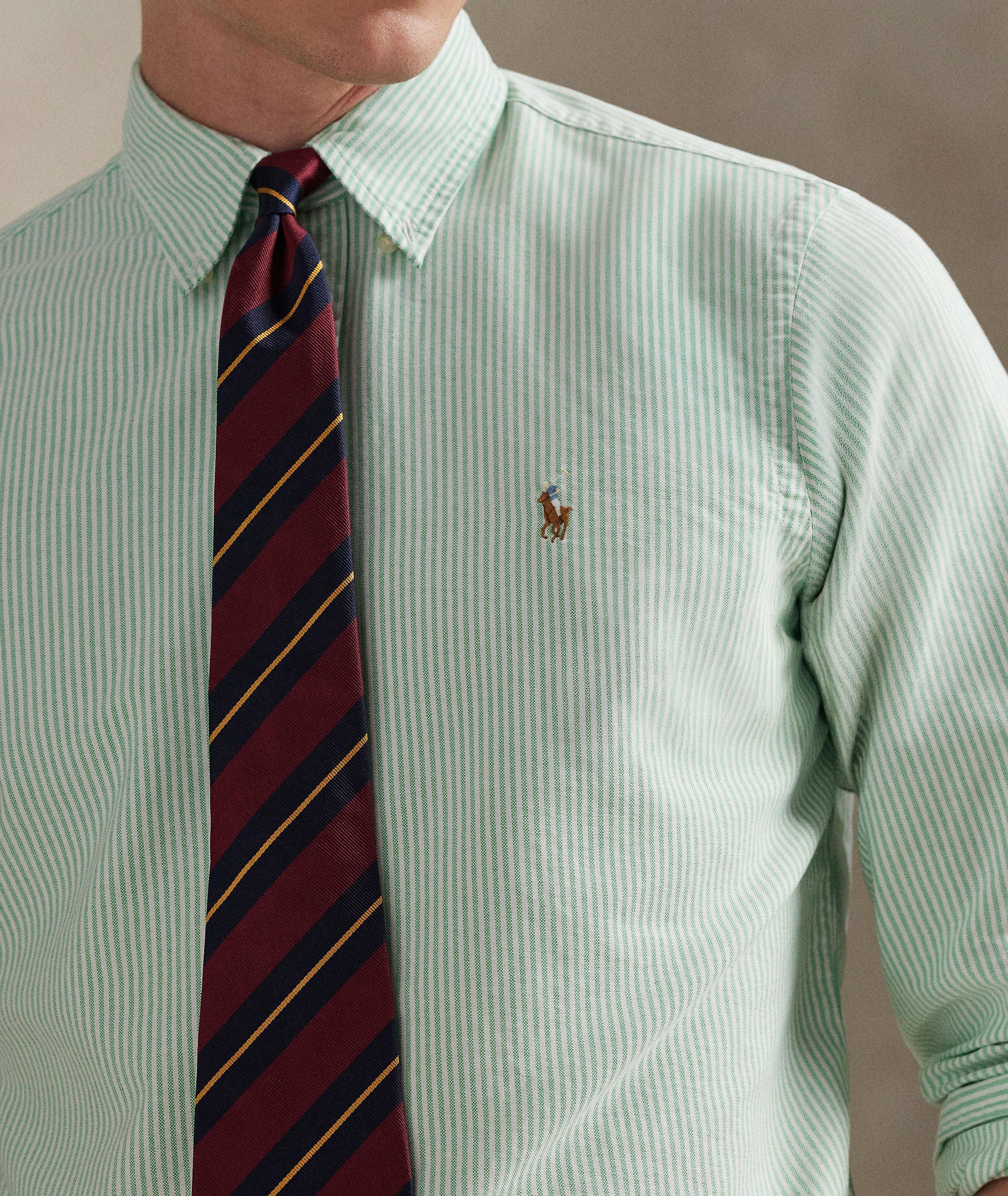 Classic-Fit Striped Oxford Shirt image 3
