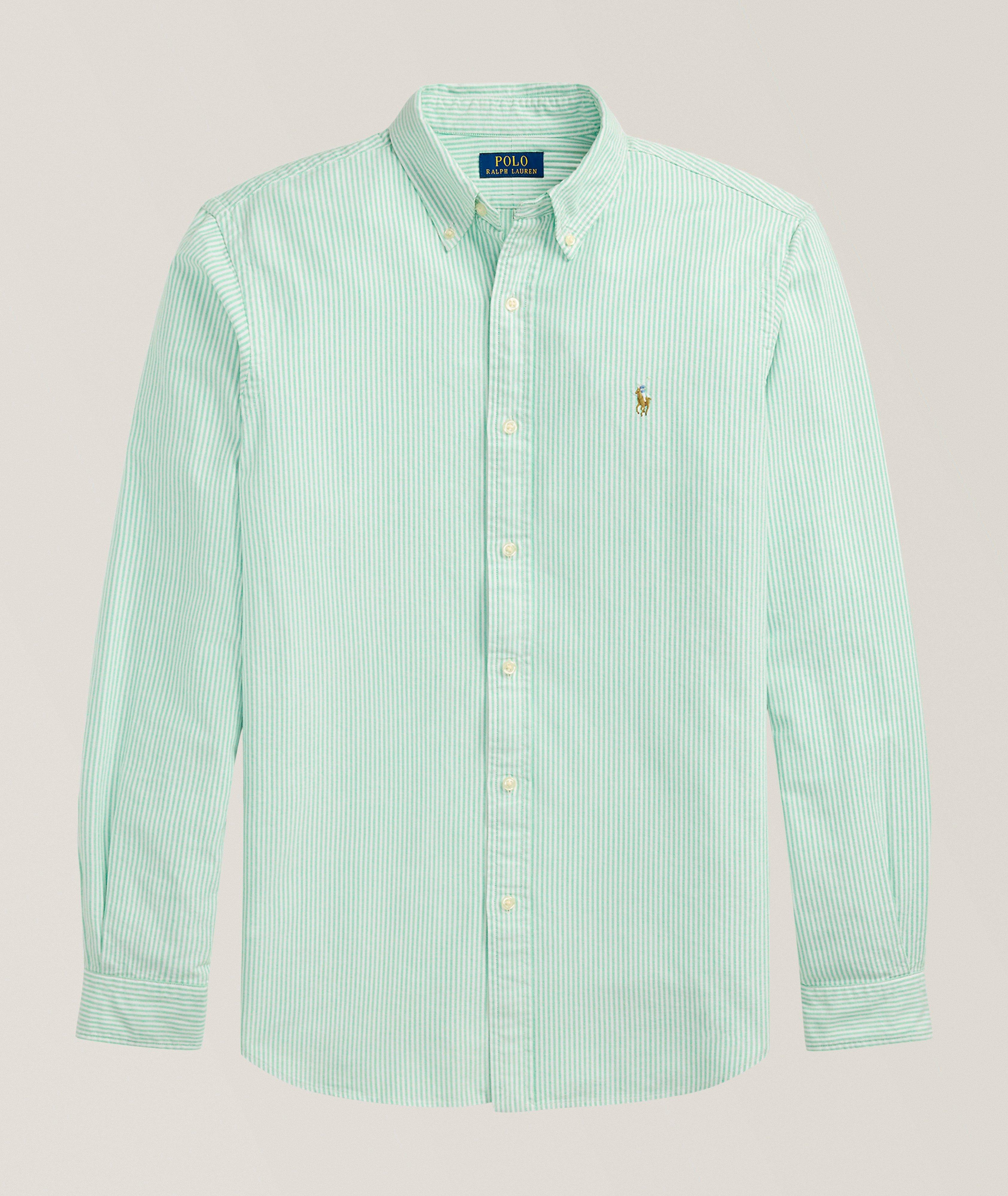 Classic-Fit Striped Oxford Shirt image 0