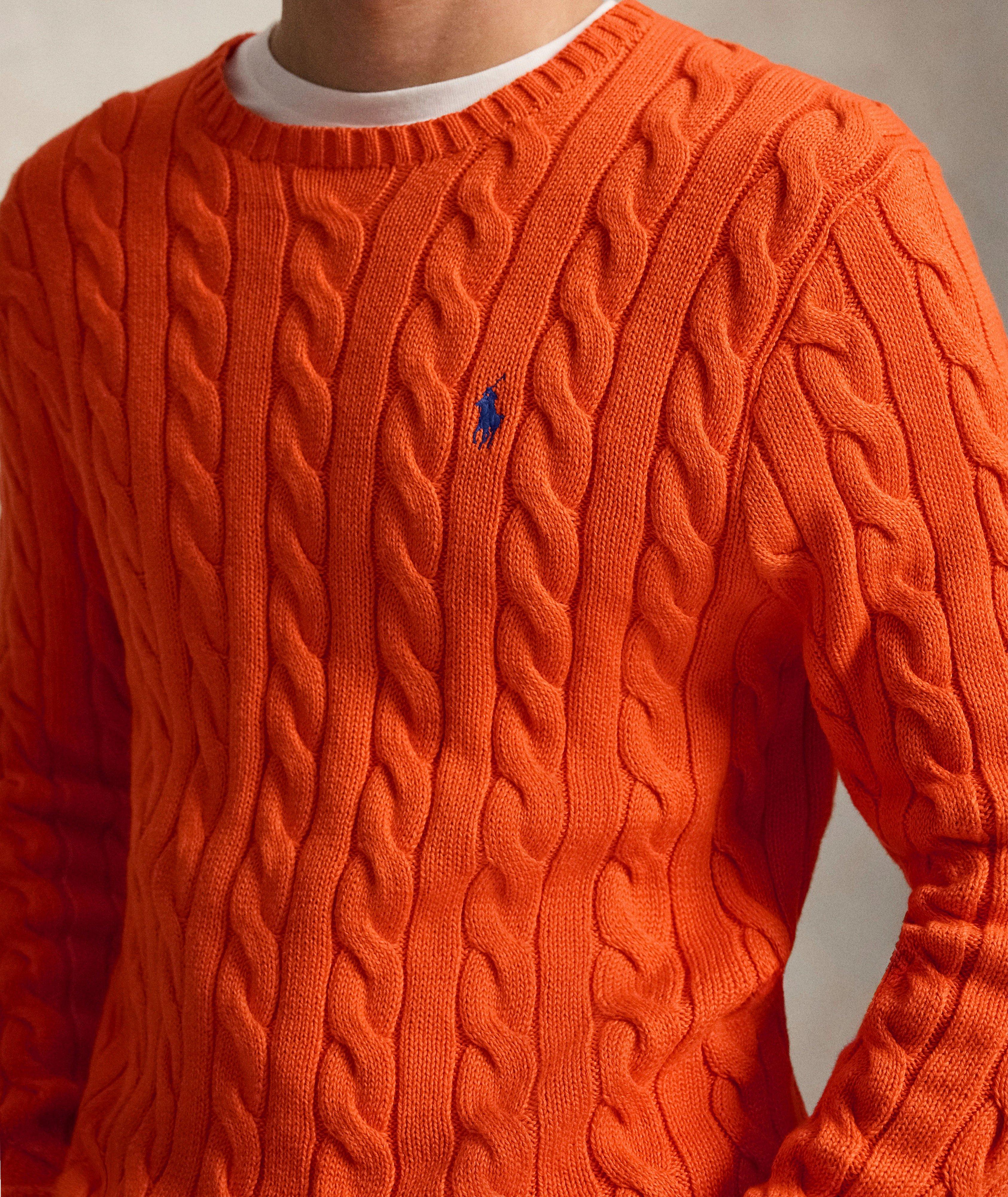 Cable Knit Cotton Sweater image 3