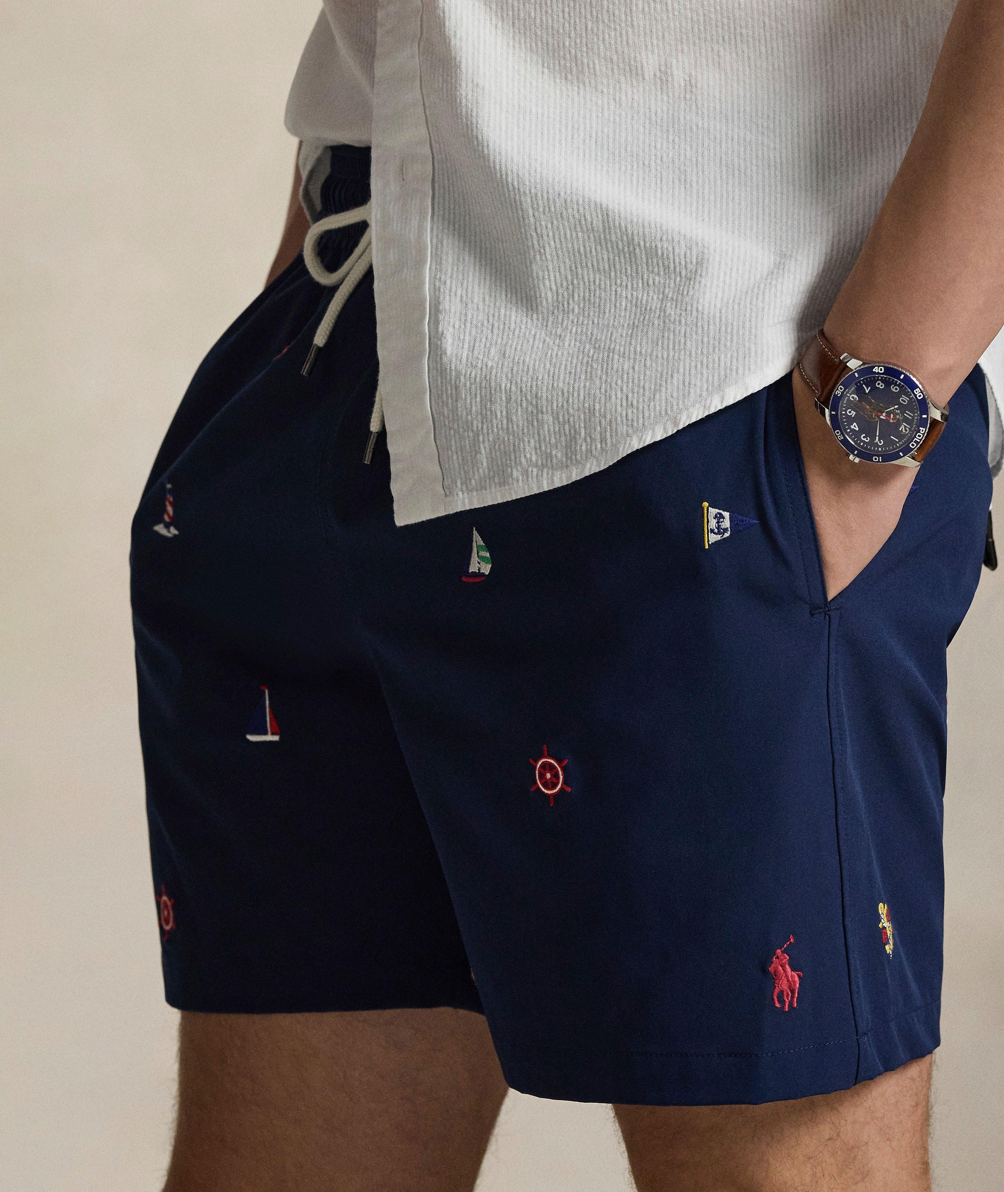 Shorts de bain imprimé-nautique Traveler image 1