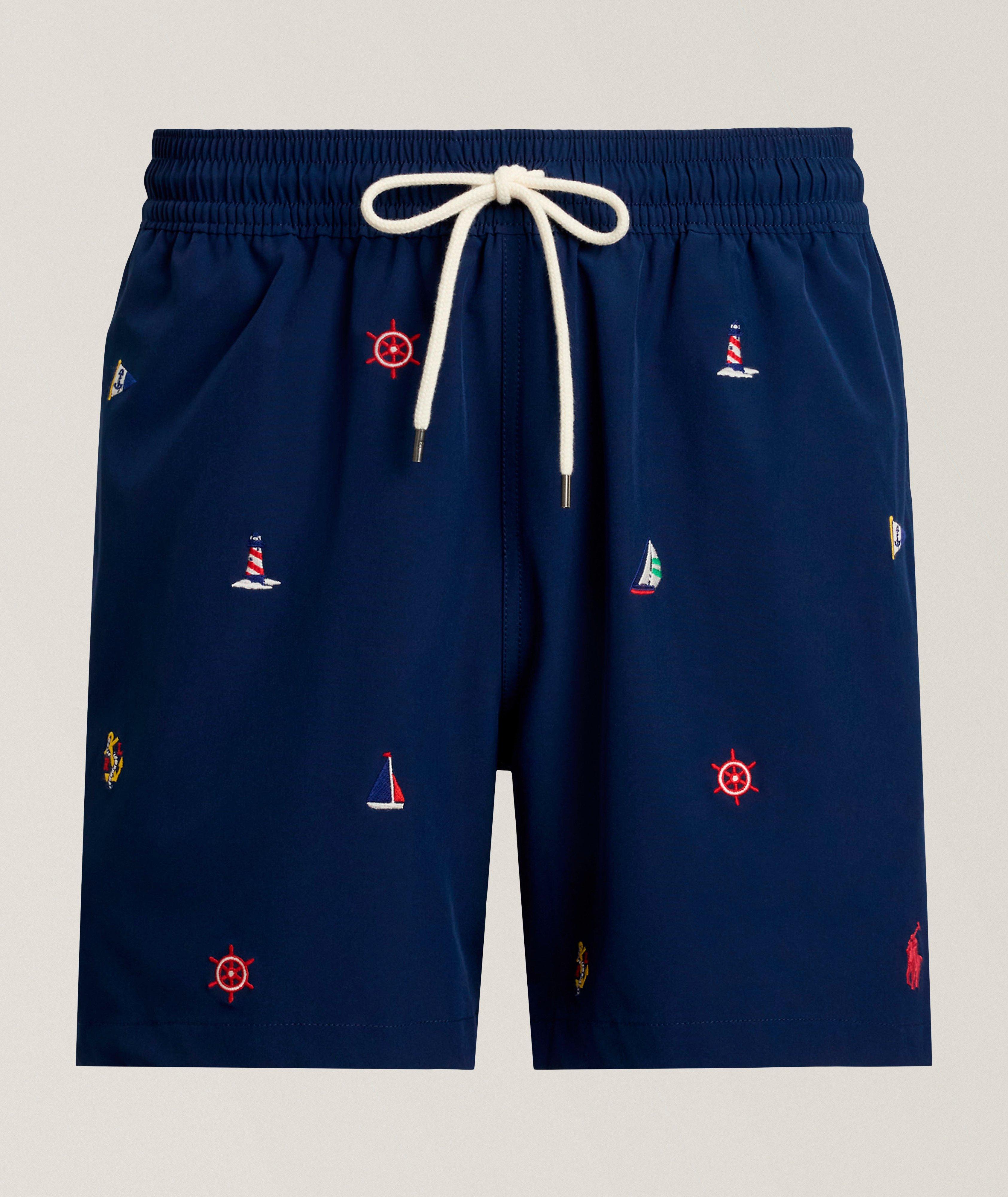 Polo Ralph Lauren Shorts de bain imprimé-nautique Traveler