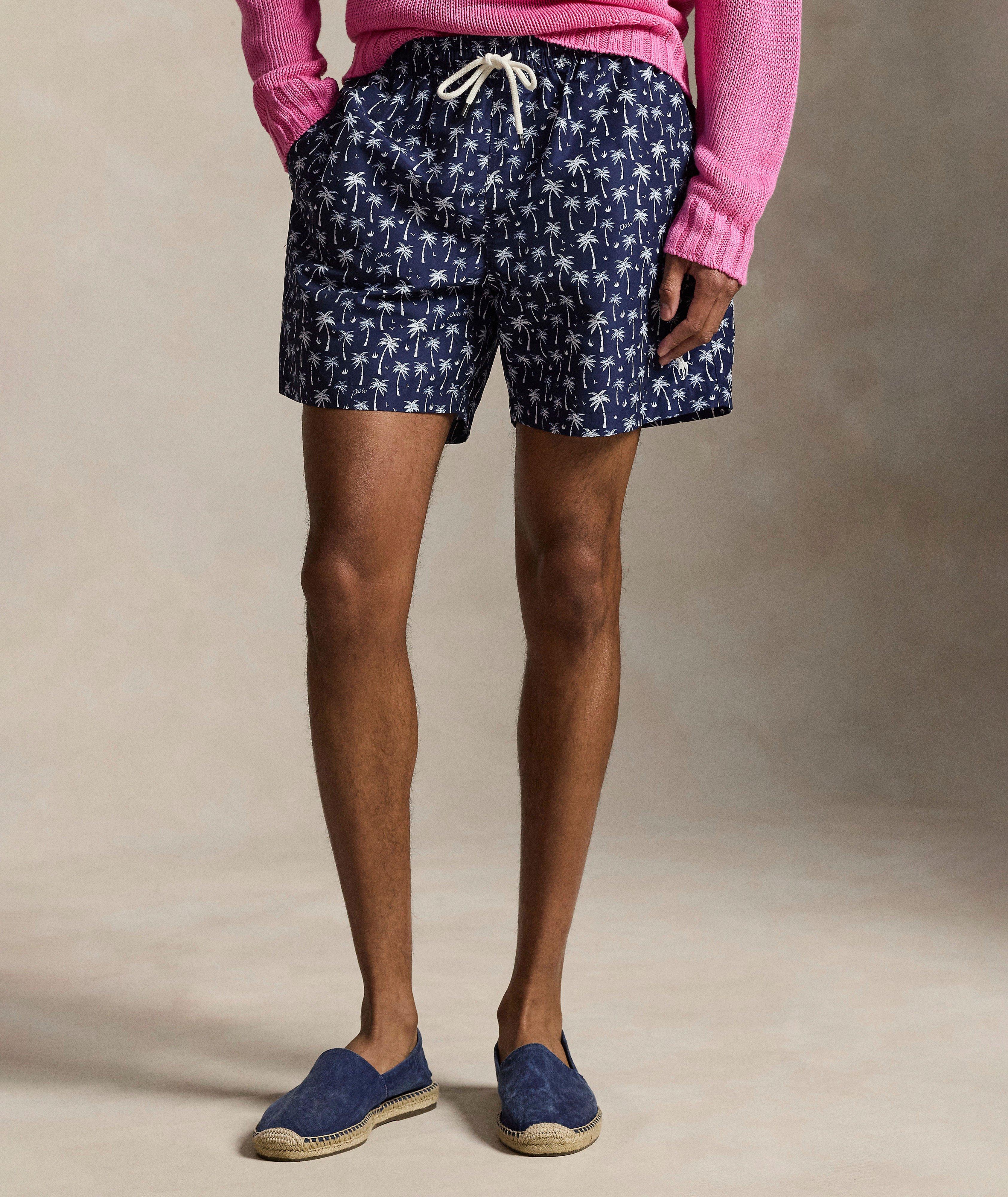 Shorts de bain imprimé palmier Traveler image 1