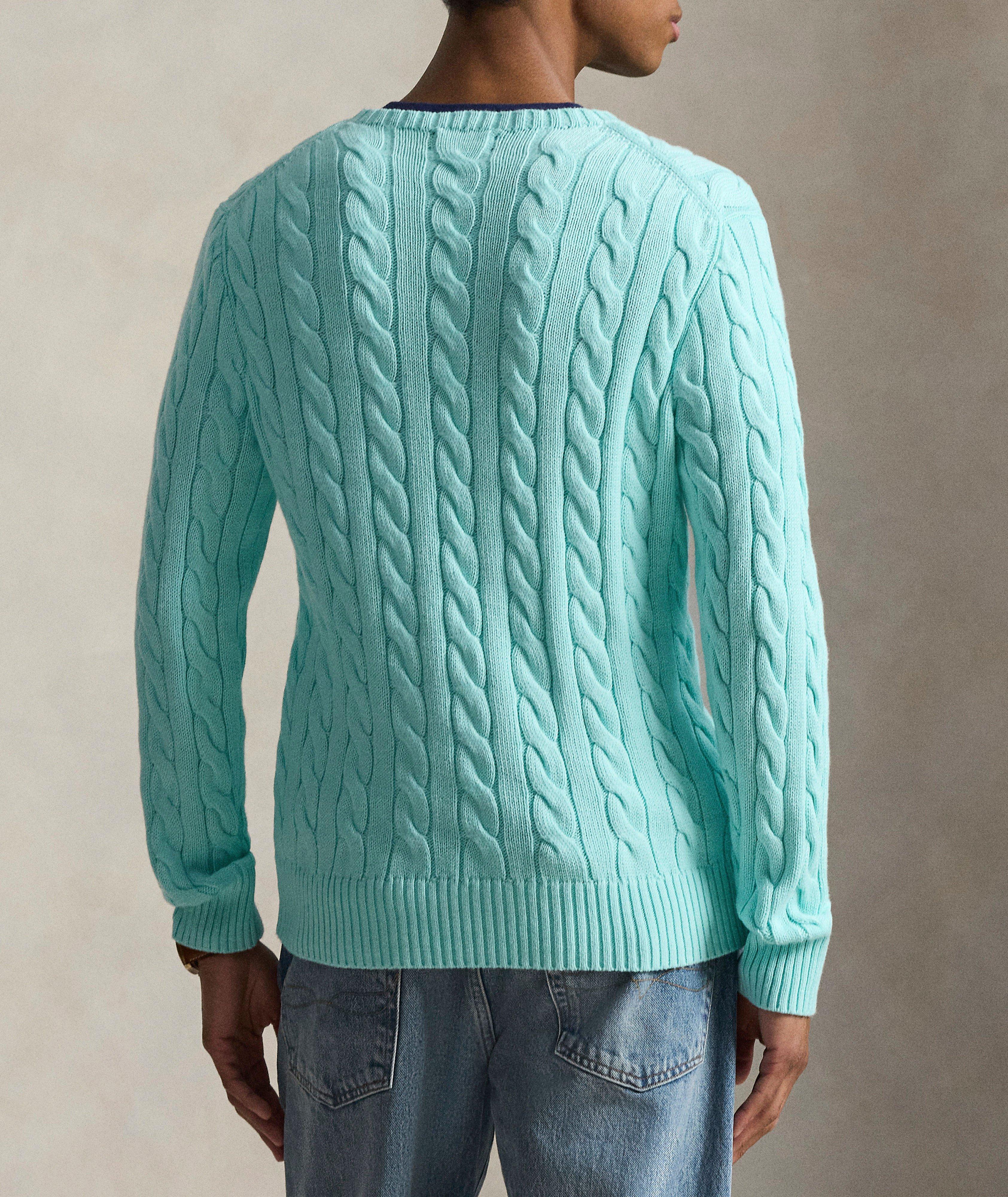 Cable Knit Cotton Sweater image 2