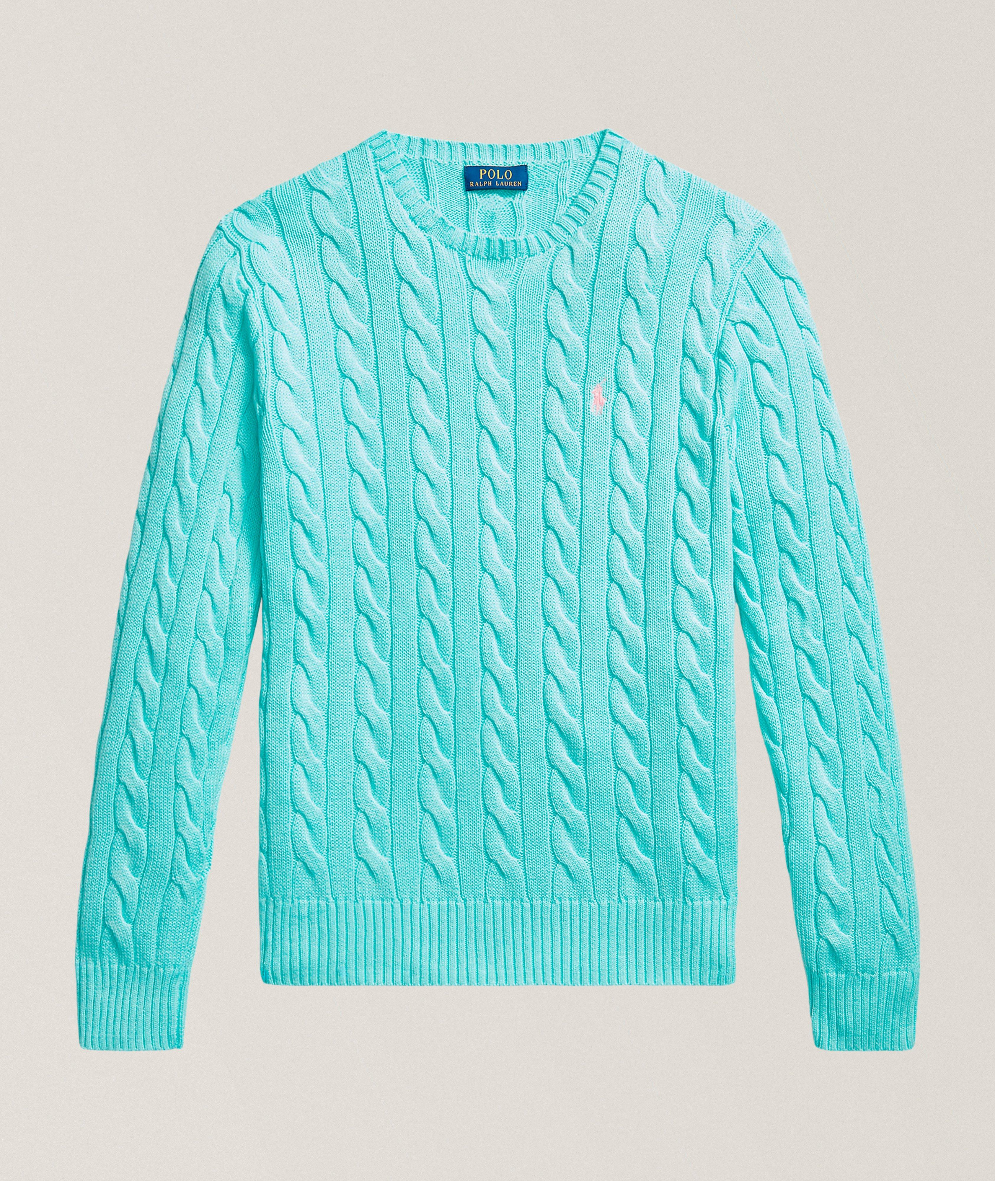 Cable Knit Cotton Sweater image 0