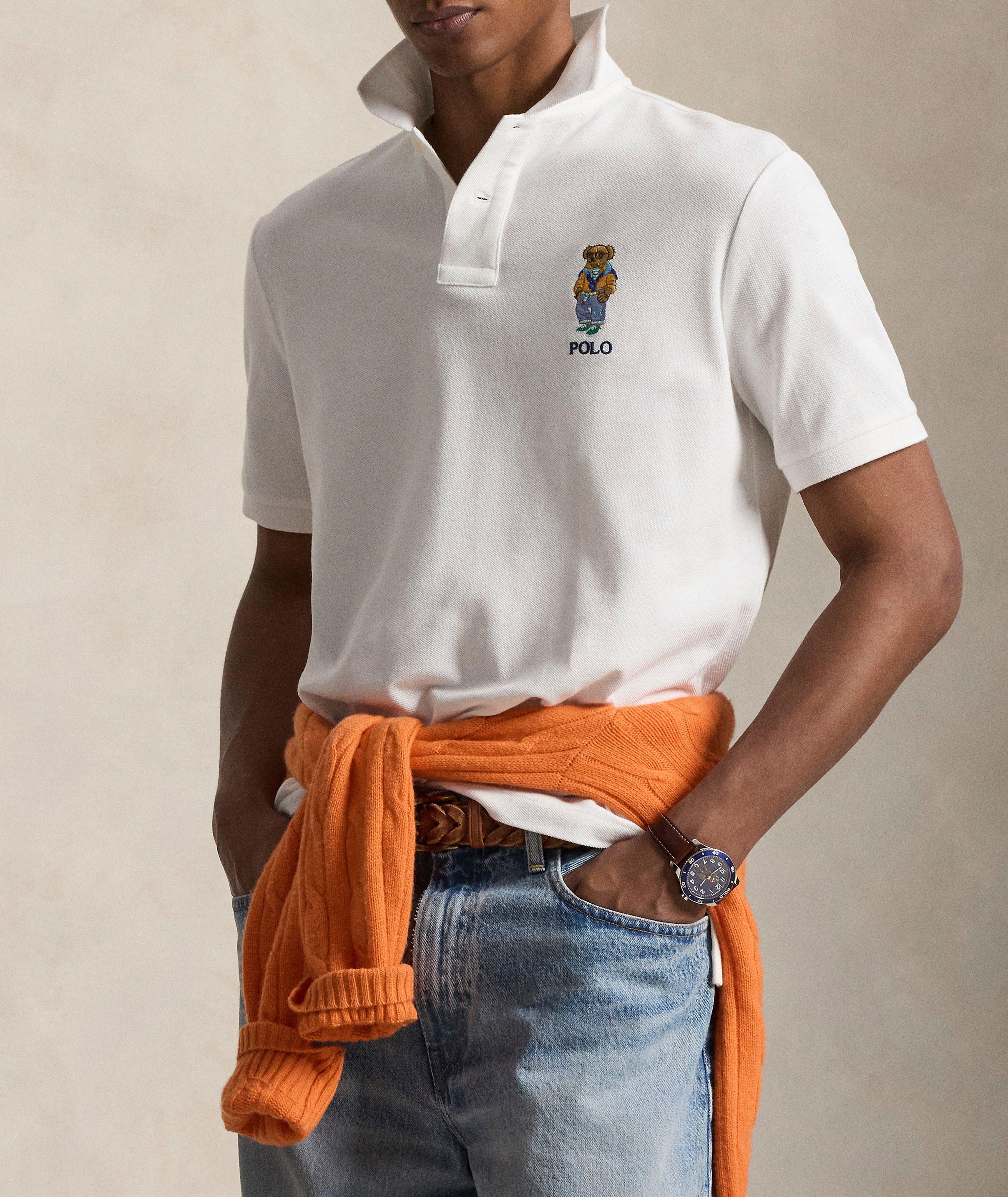 Polo Bear Mesh Polo Shirt image 1