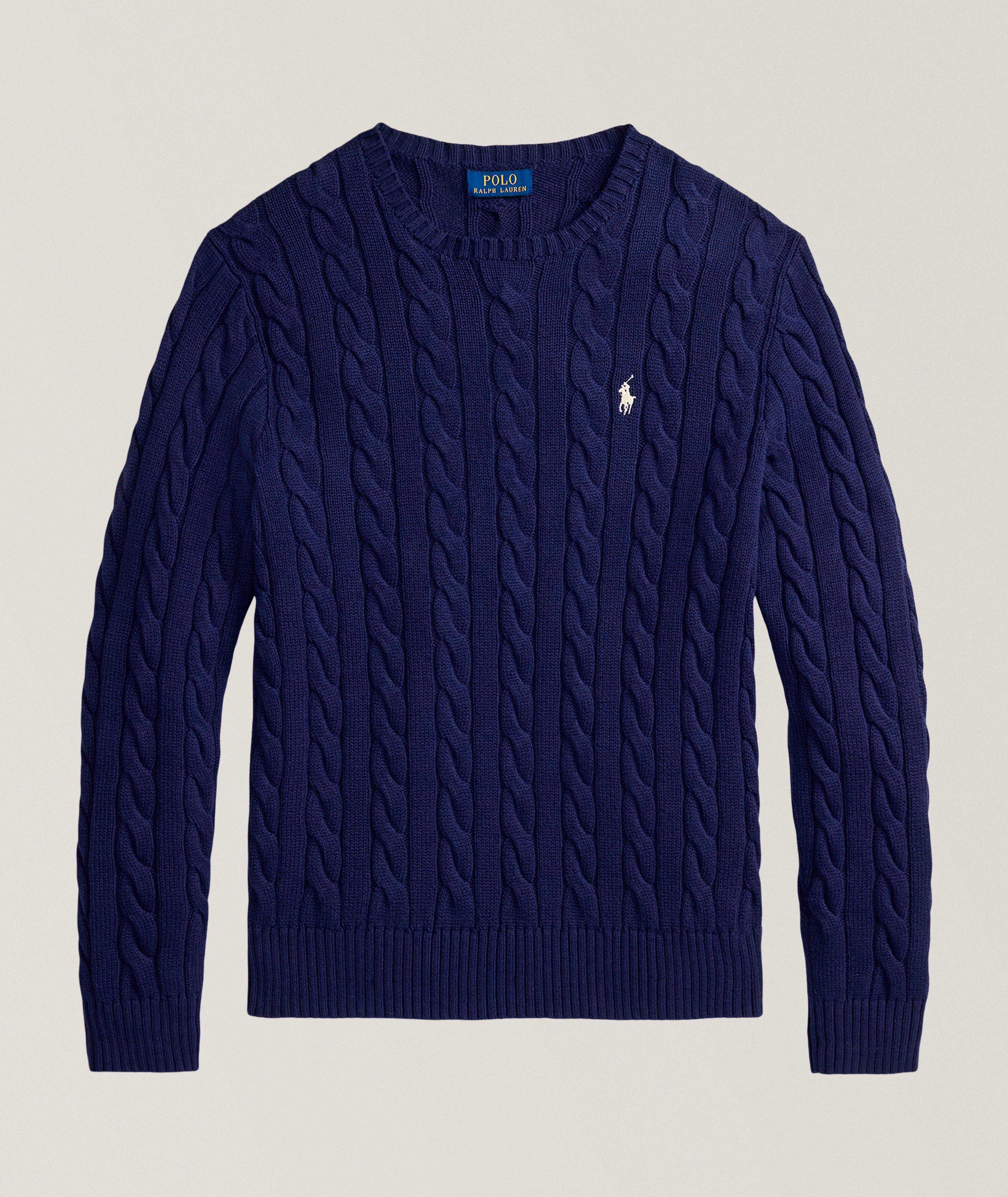 Cable Knit Cotton Sweater image 0