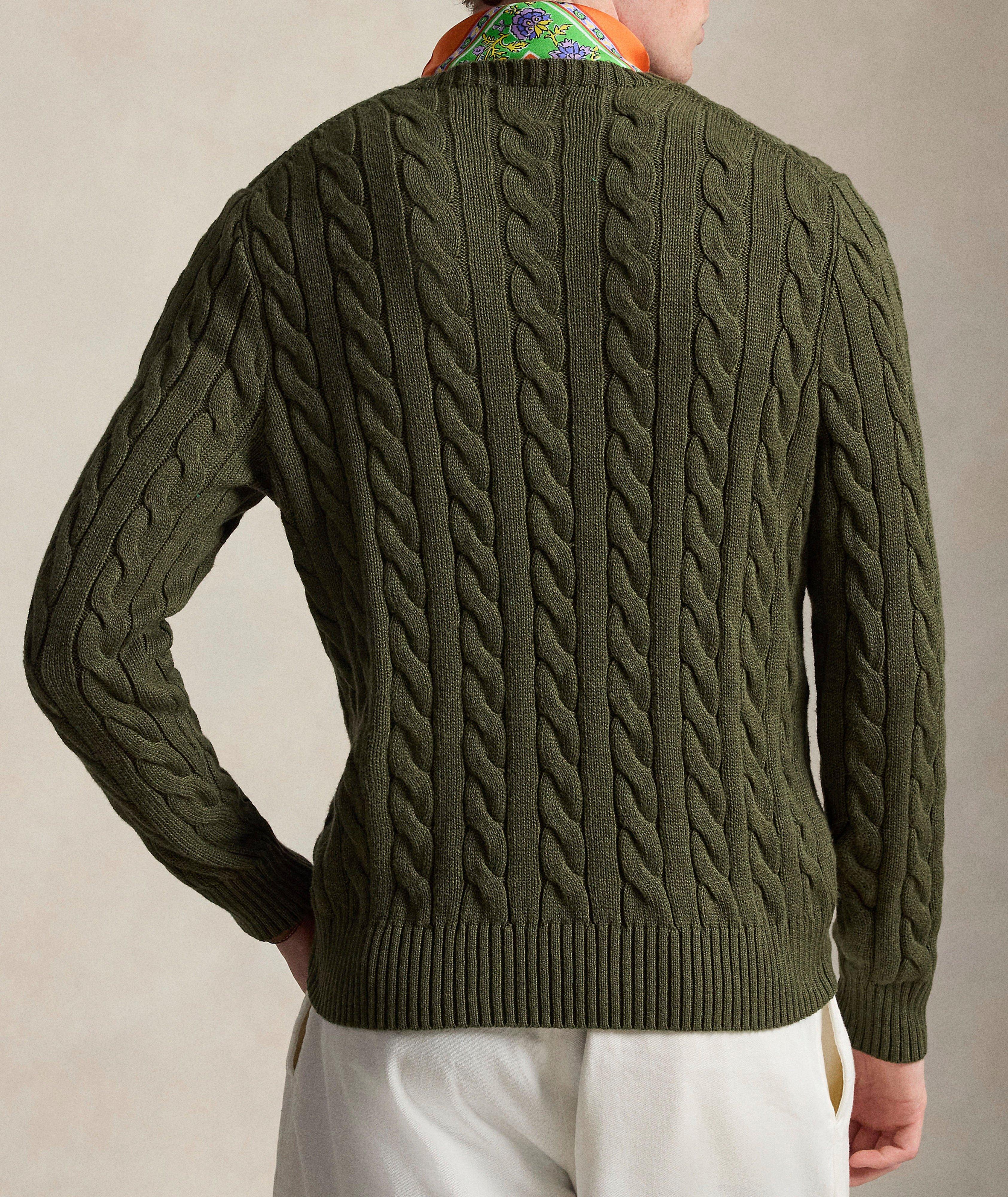 Cable Knit Cotton Sweater image 2