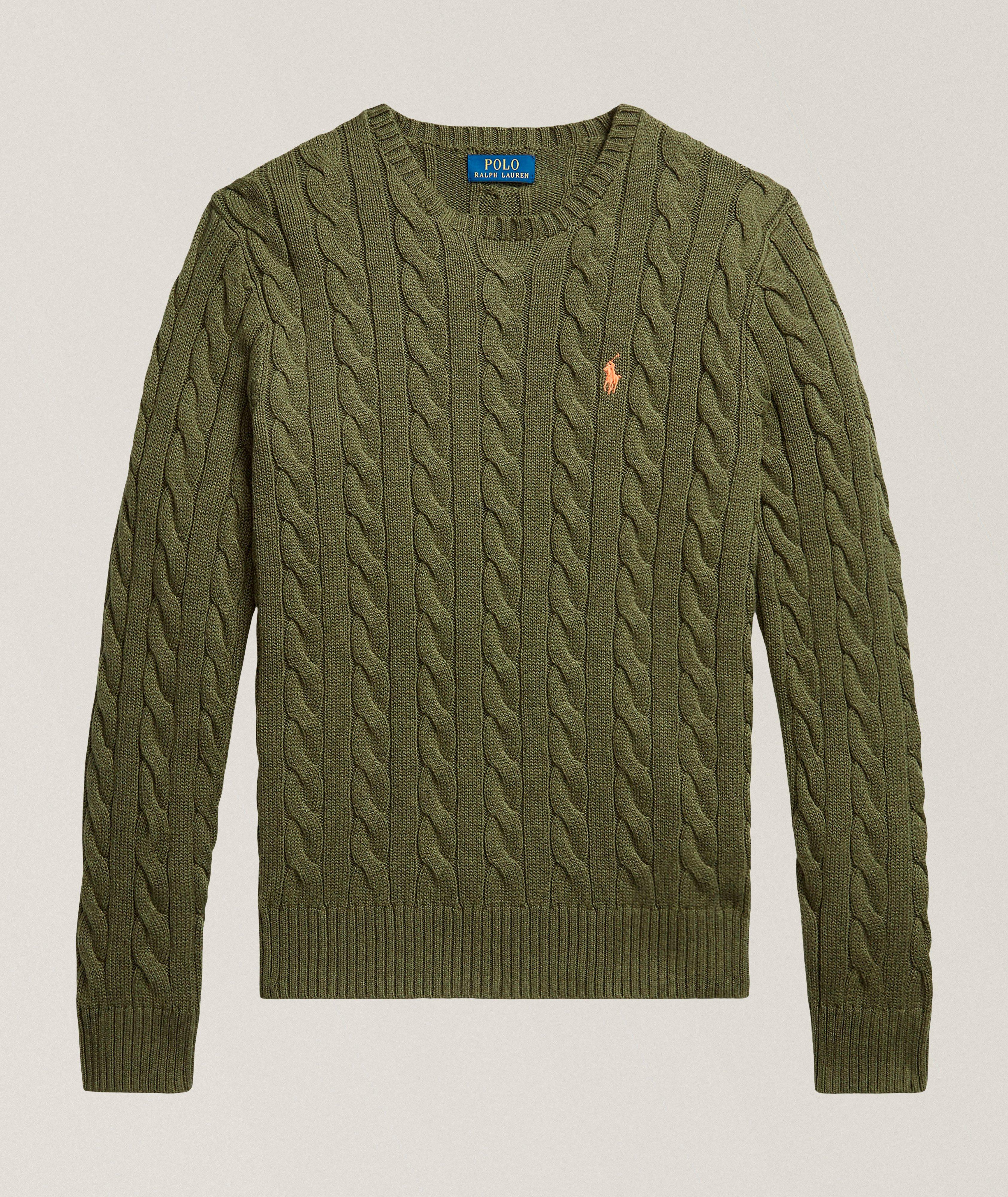 Cable Knit Cotton Sweater image 0