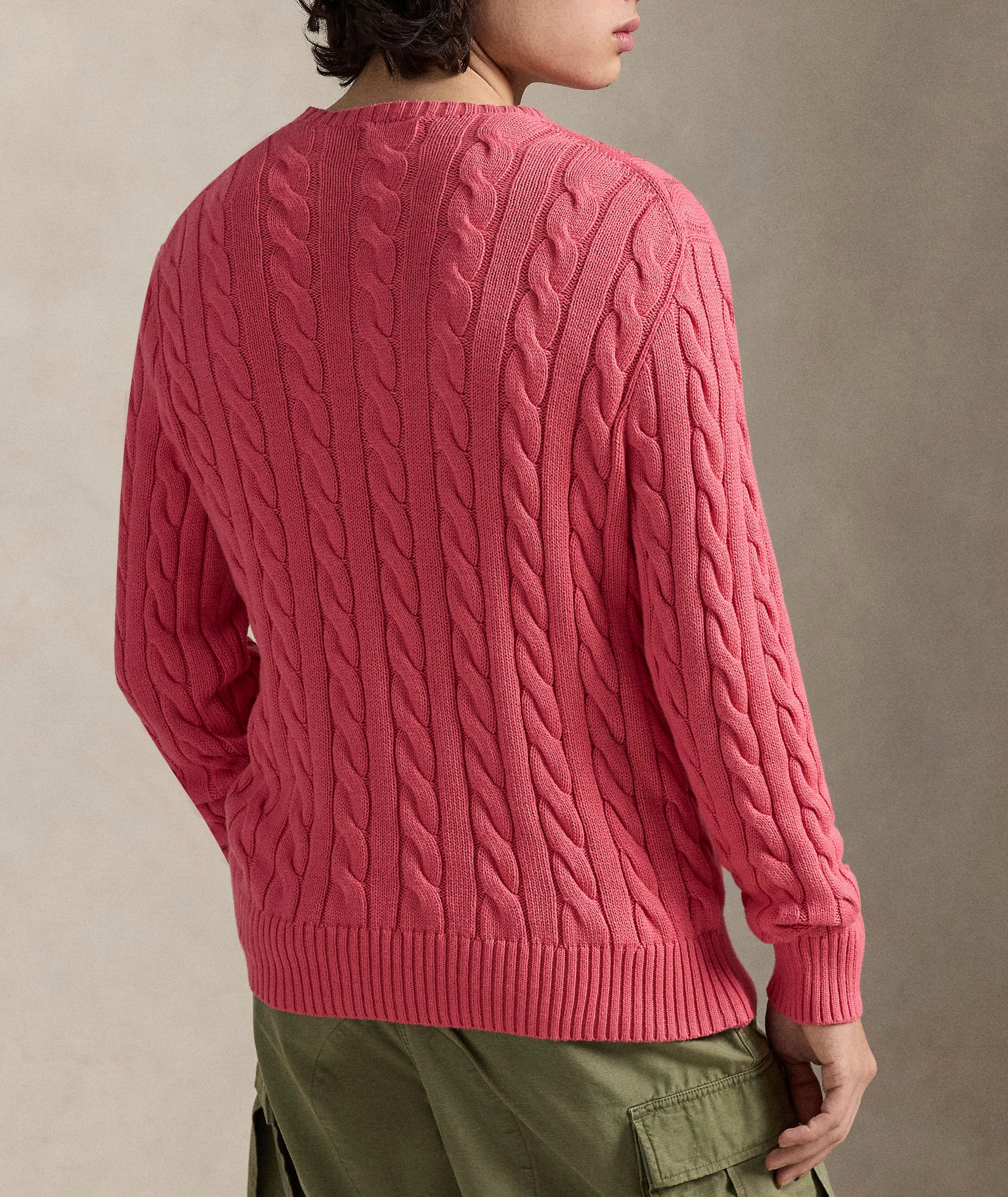 Cable Knit Cotton Sweater image 2