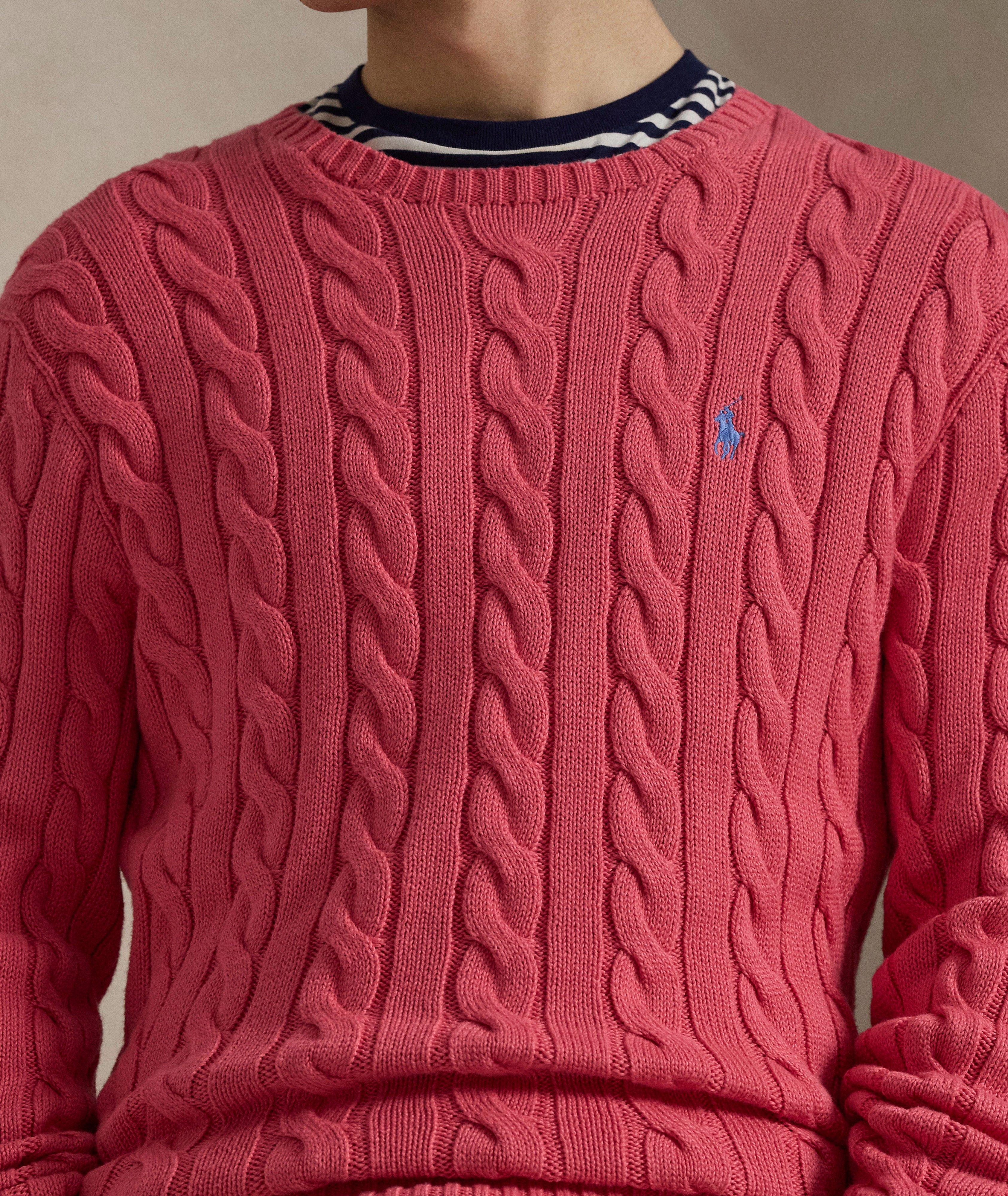Cable Knit Cotton Sweater image 3
