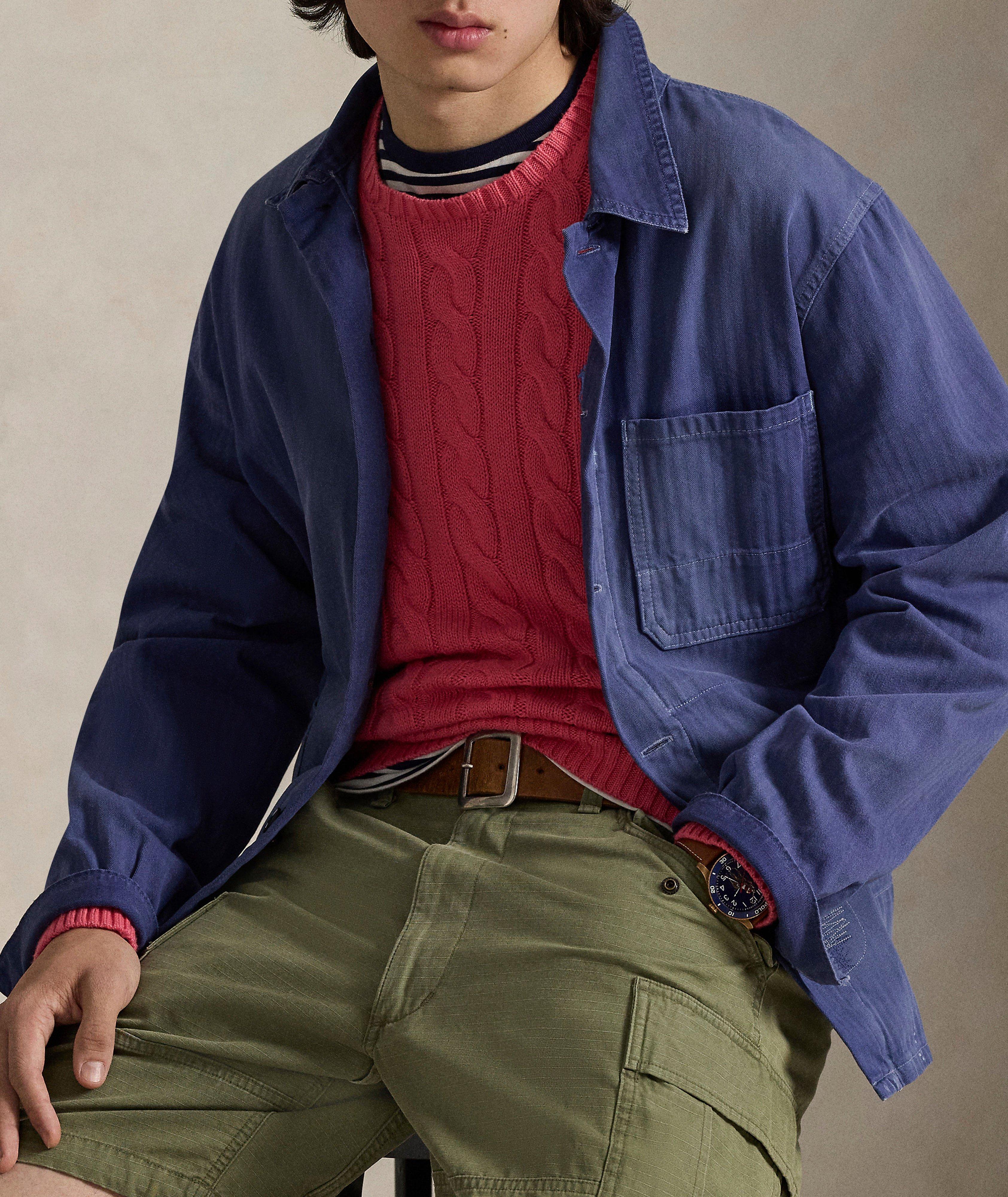 Cable Knit Cotton Sweater image 4