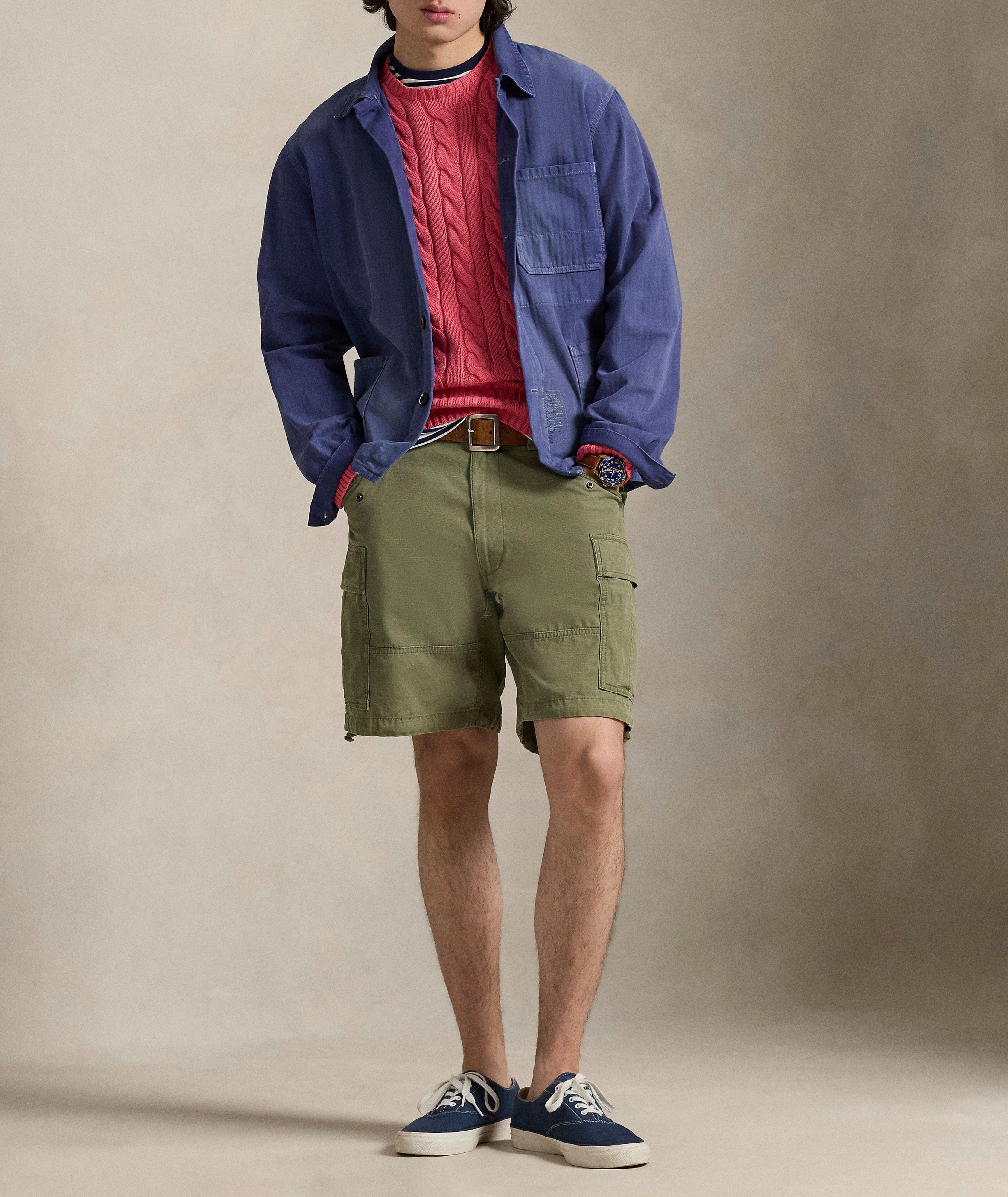 Cable Knit Cotton Sweater image 5