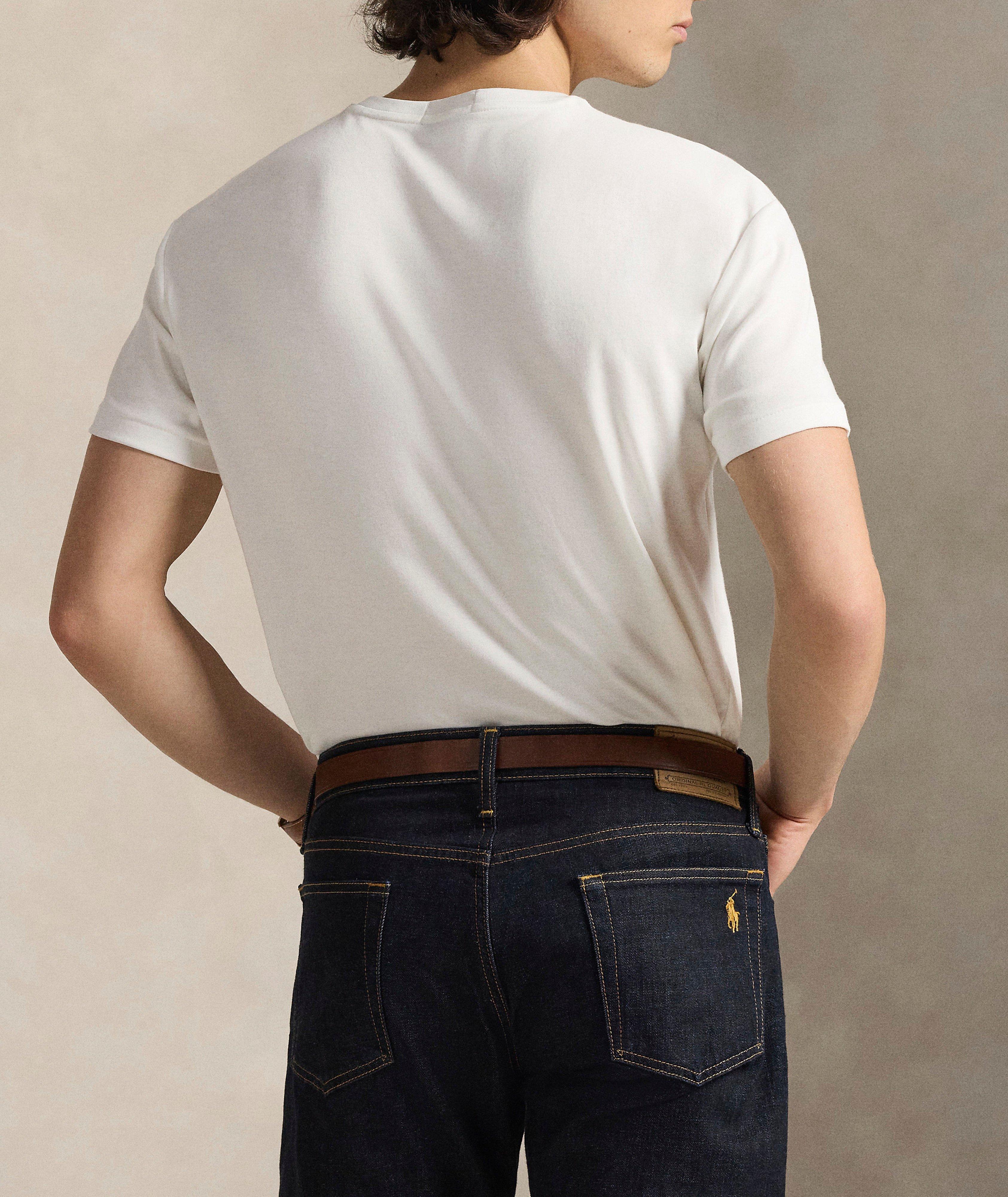 T-shirt encolure ronde coton doux image 2