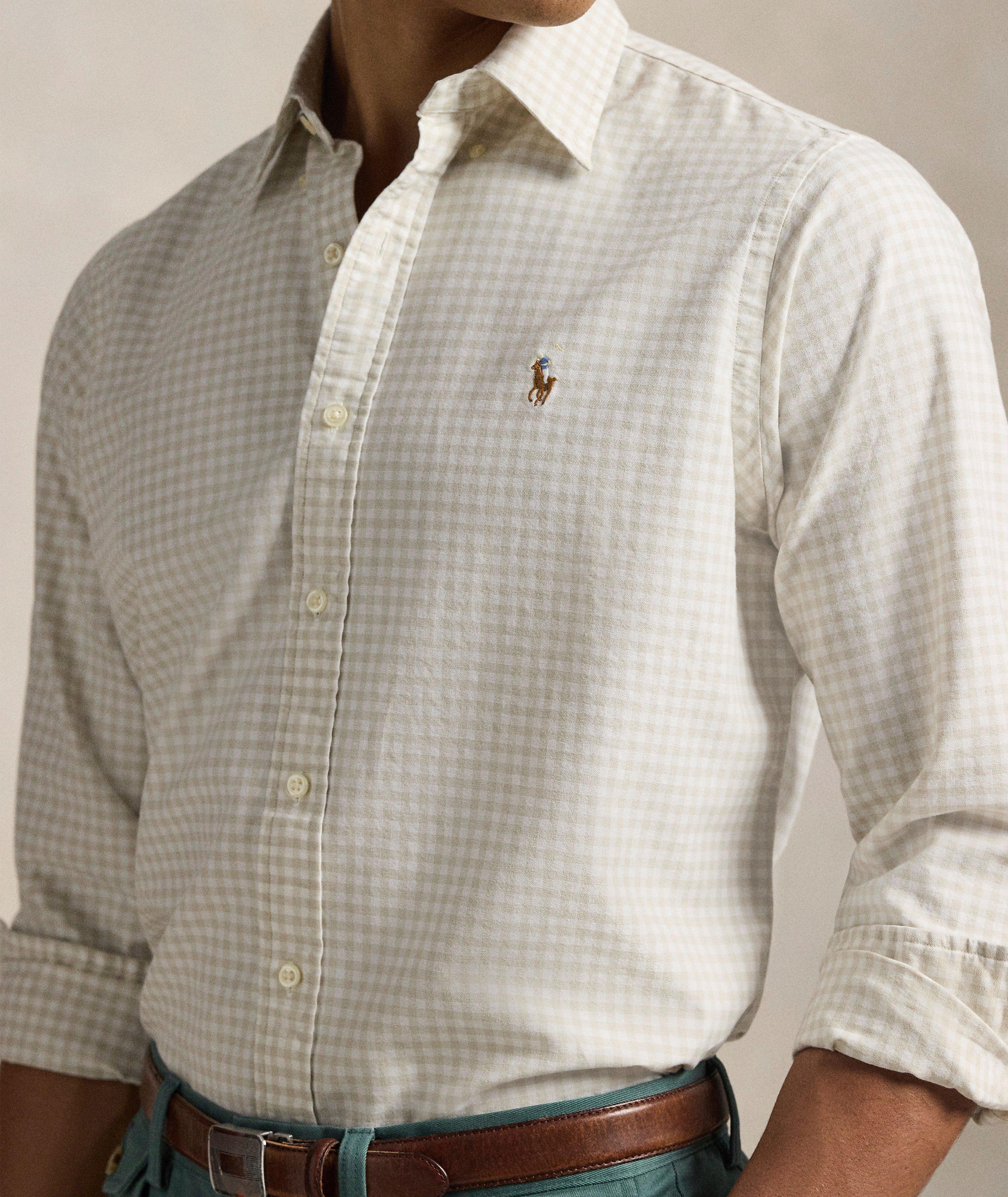 Gingham Cotton Oxford Shirt image 3