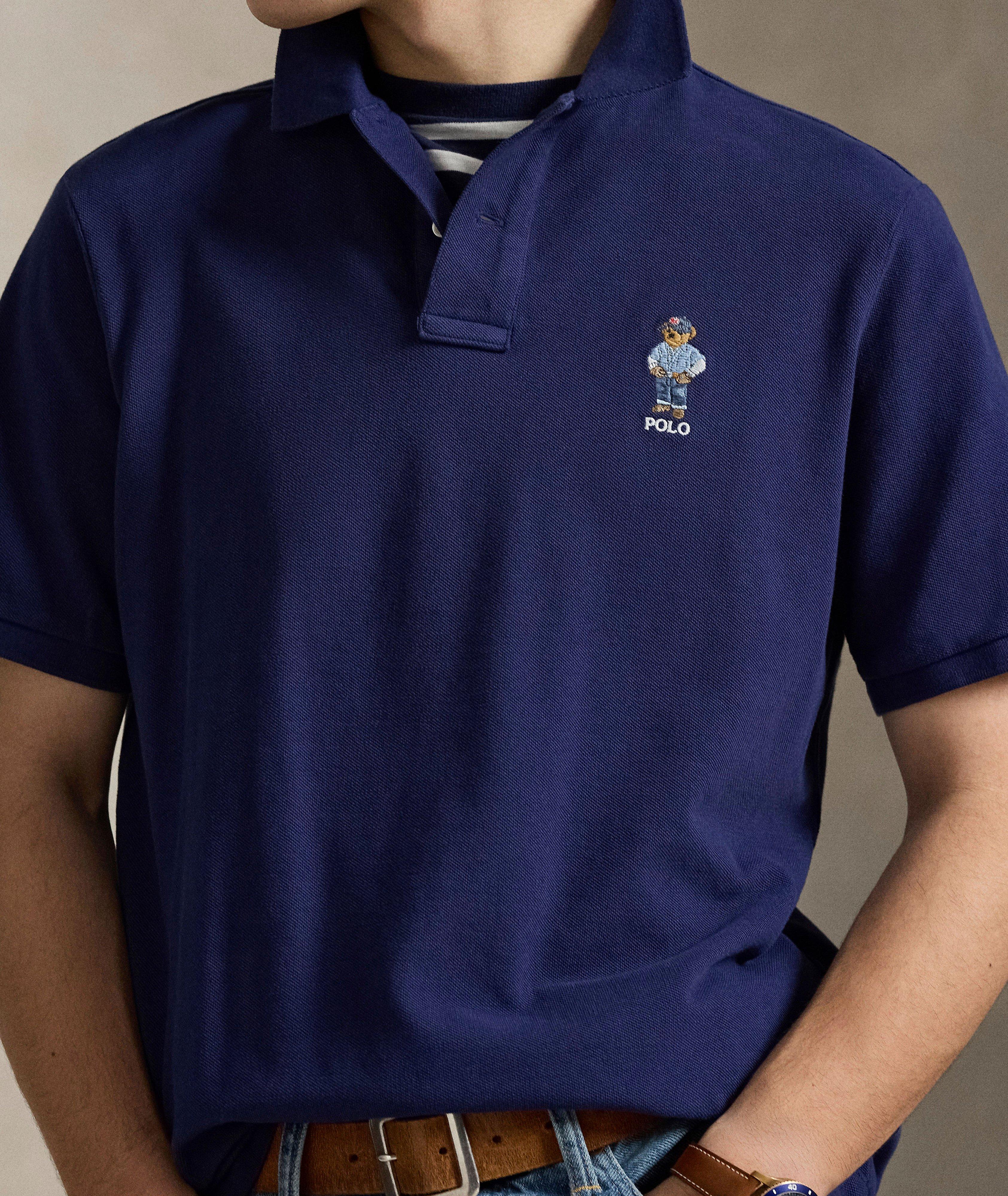 Classic-Fit Polo Bear Mesh Polo  image 3