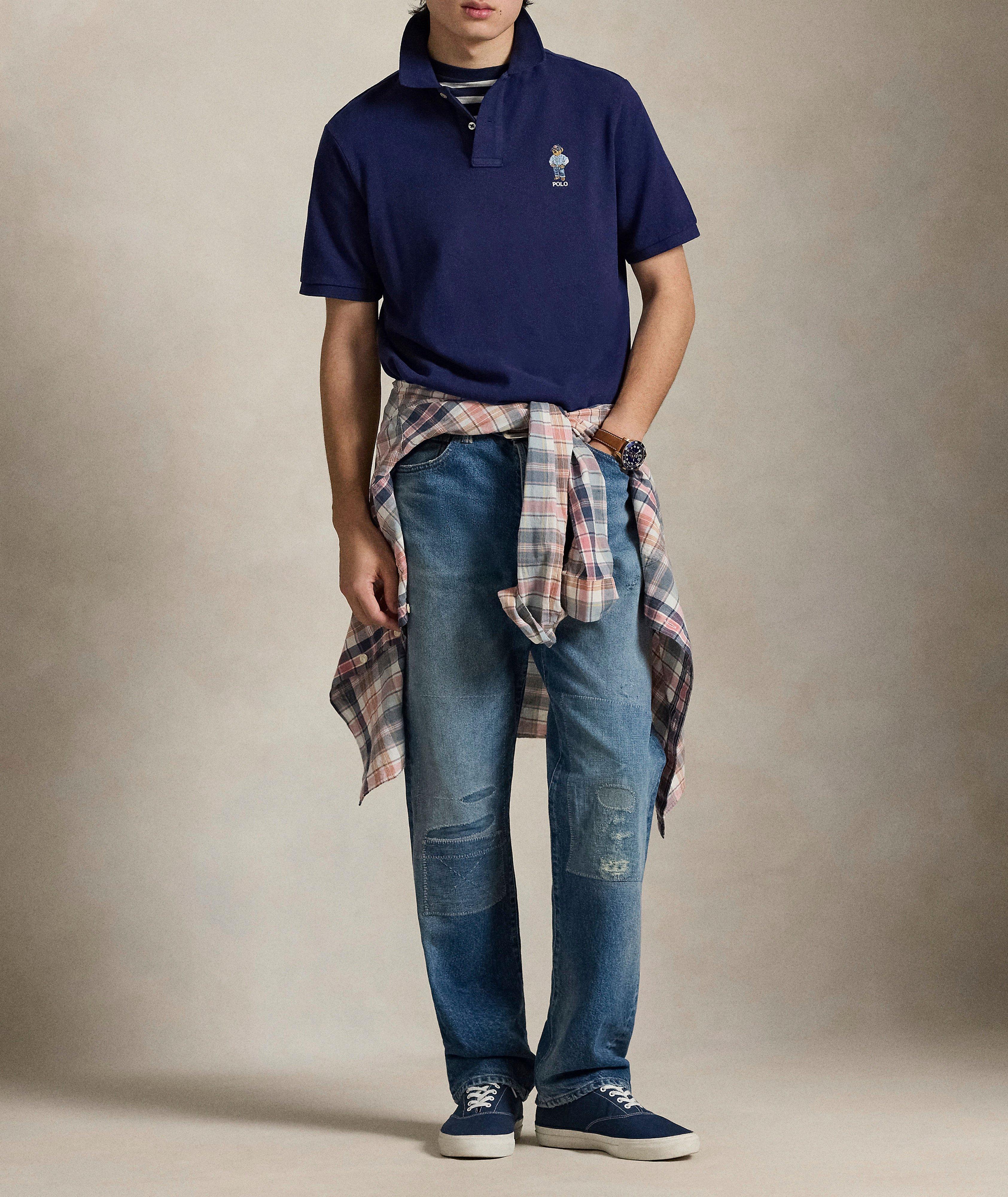 Classic-Fit Polo Bear Mesh Polo  image 4