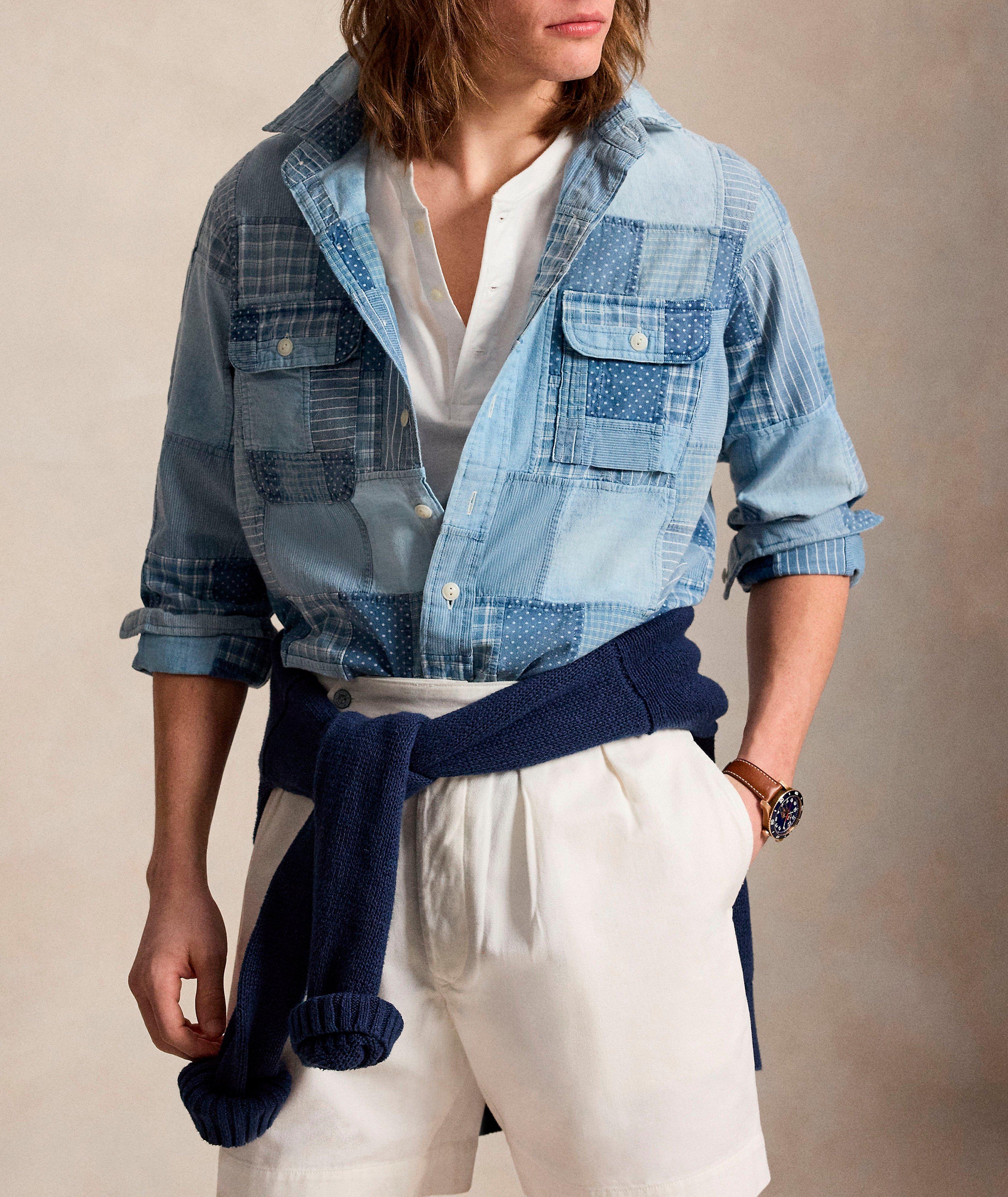 Classic-Fit Patchwork Overshirt image 1