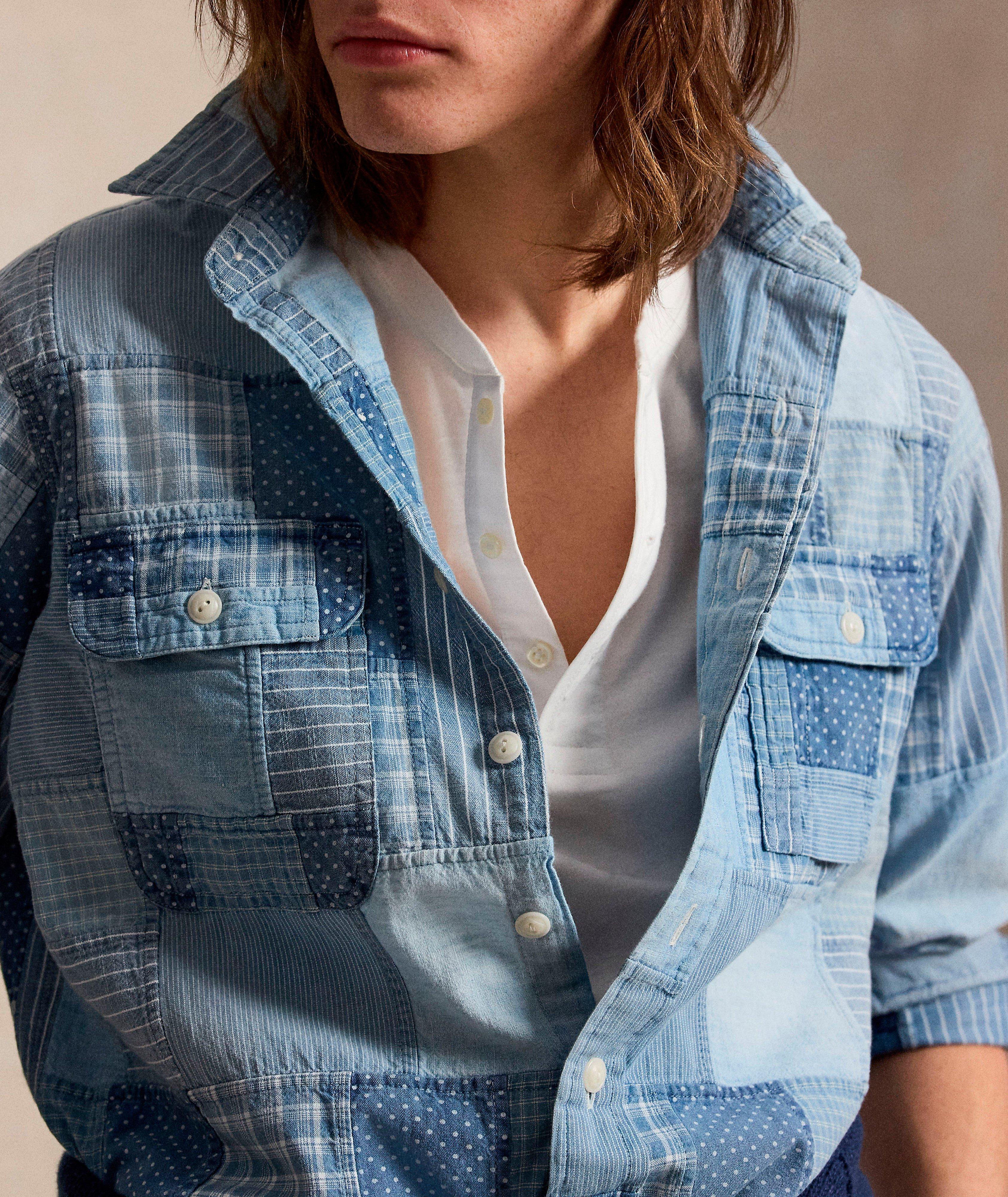 Classic-Fit Patchwork Overshirt image 3