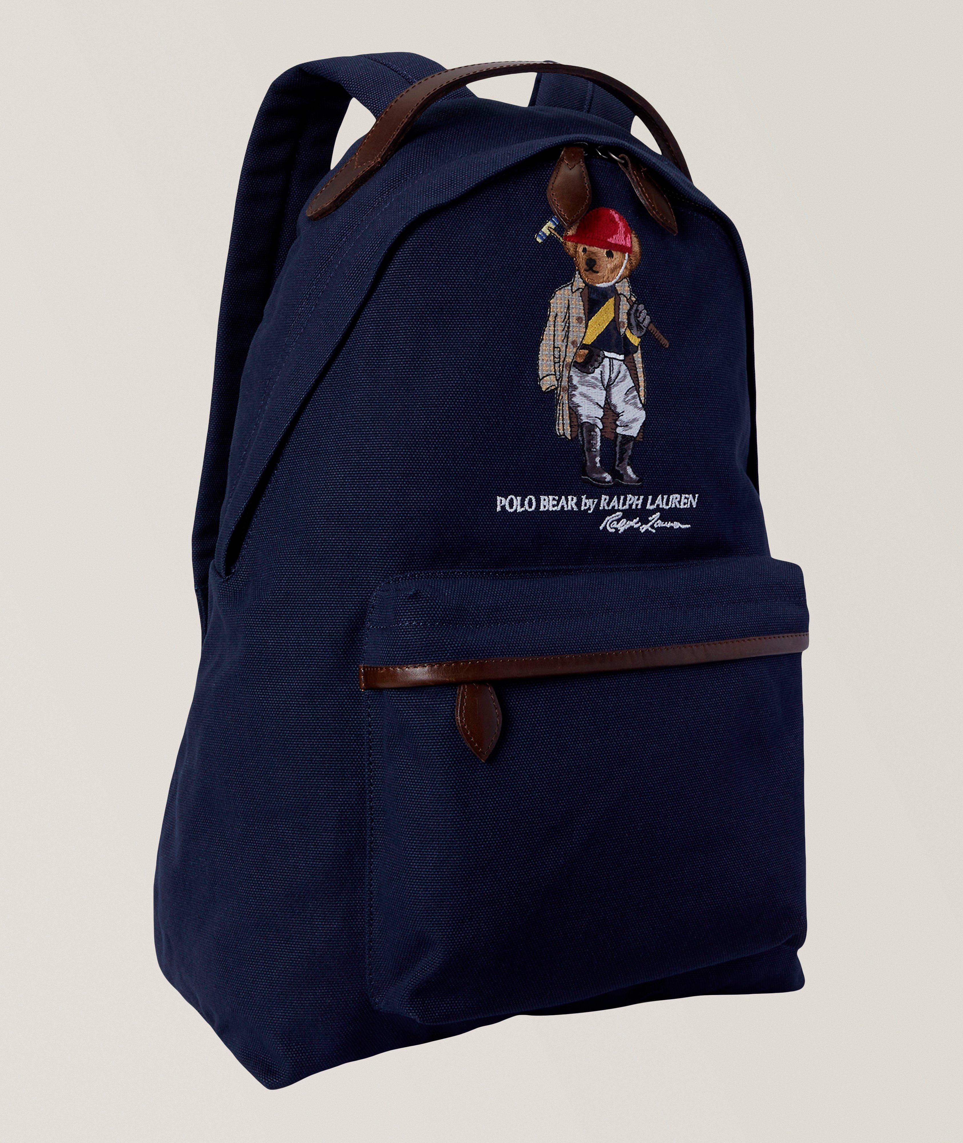 Polo Bear Canvas Backpack image 3