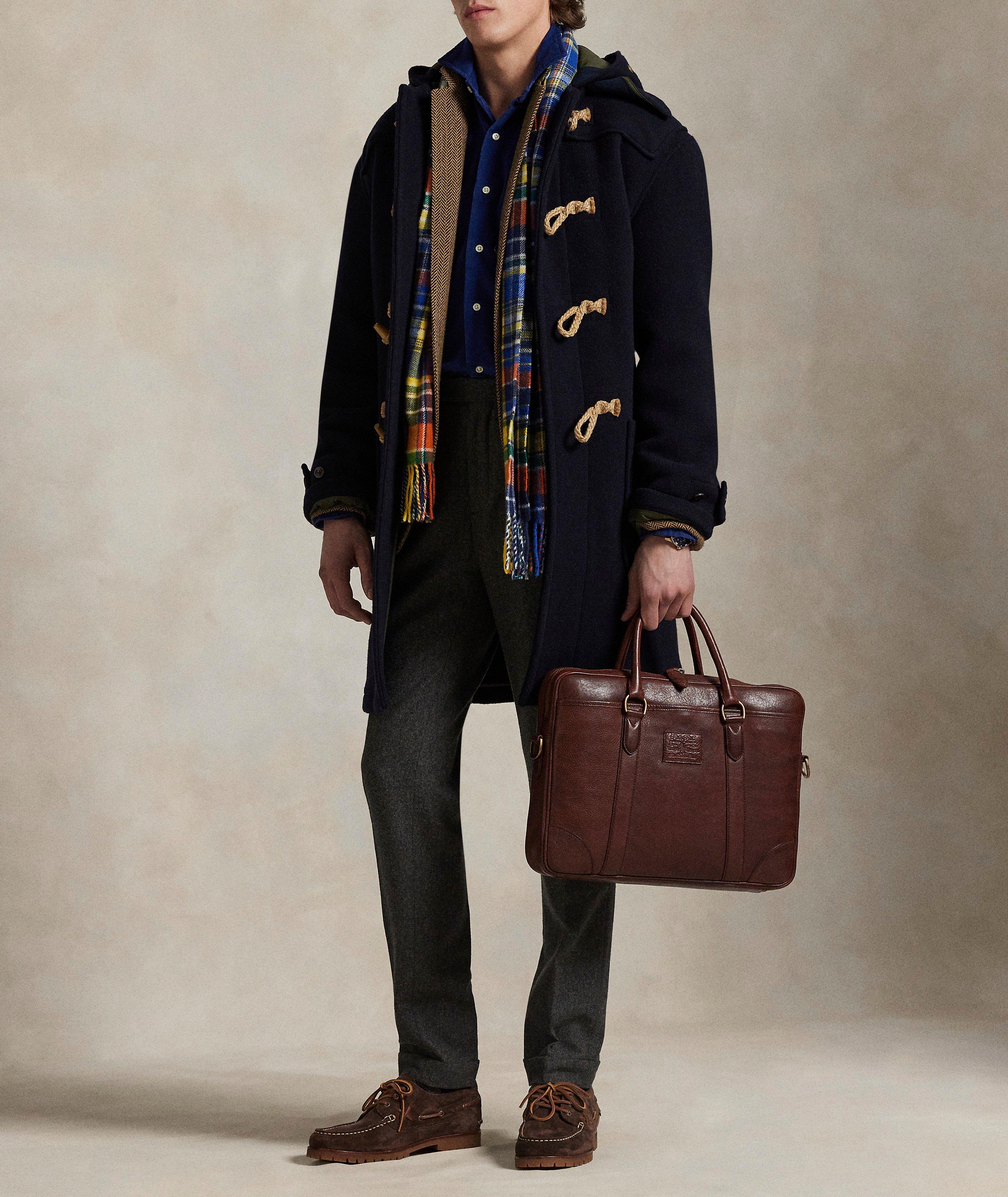 Heritage Leather Messenger Bag image 6