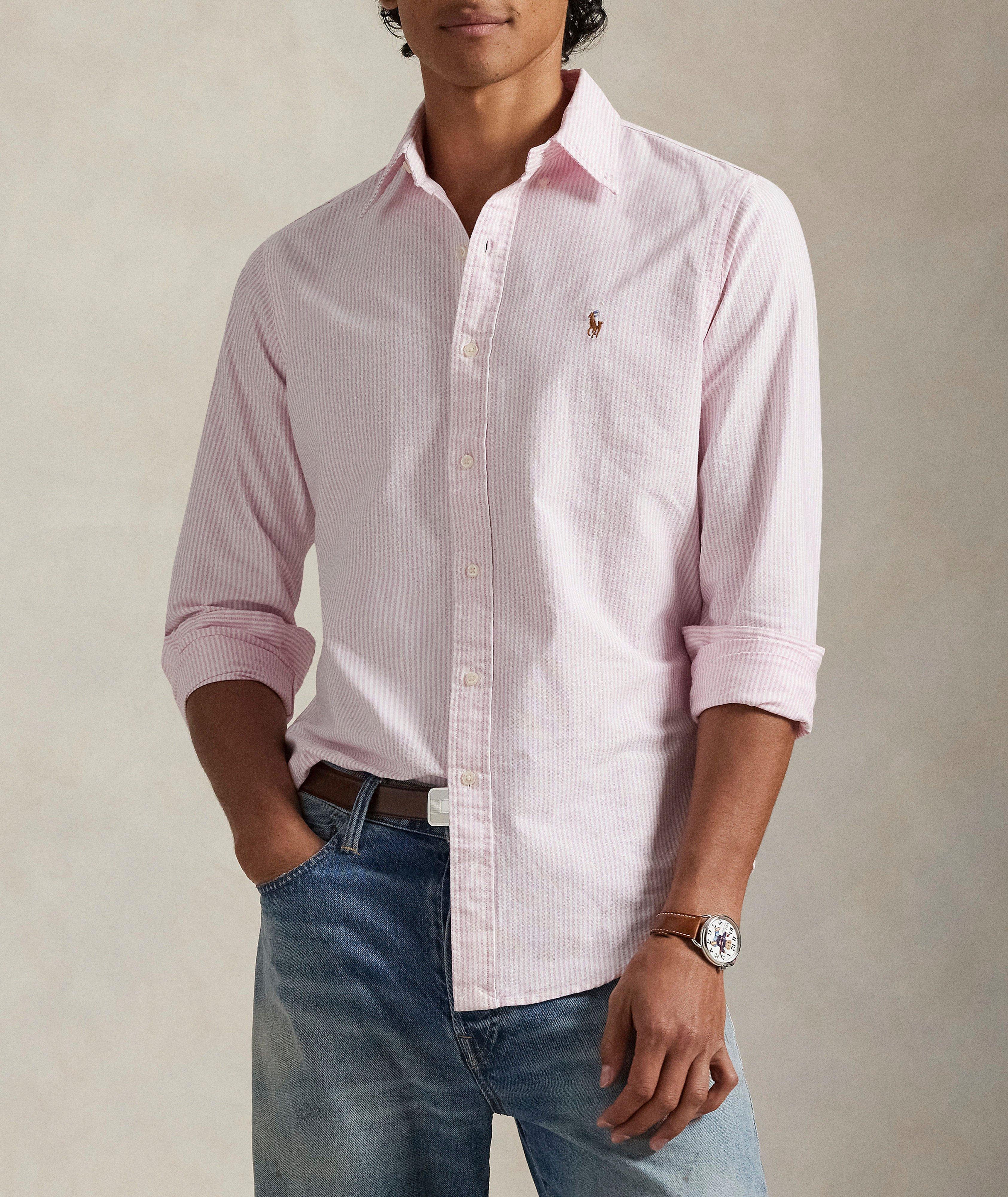 Classic-Fit Striped Oxford Shirt image 1