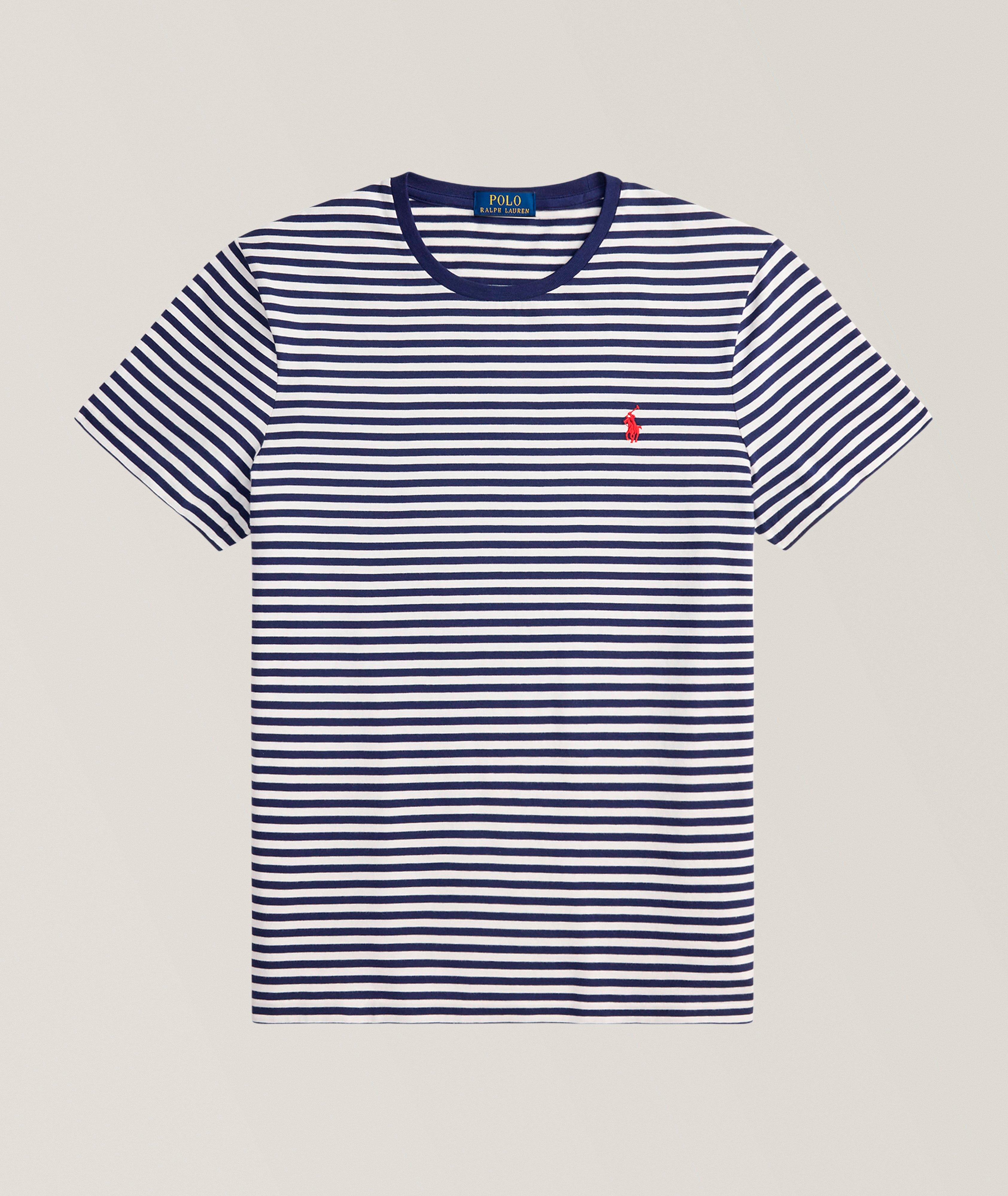 Classic-Fit Striped Jersey T-Shirt image 0