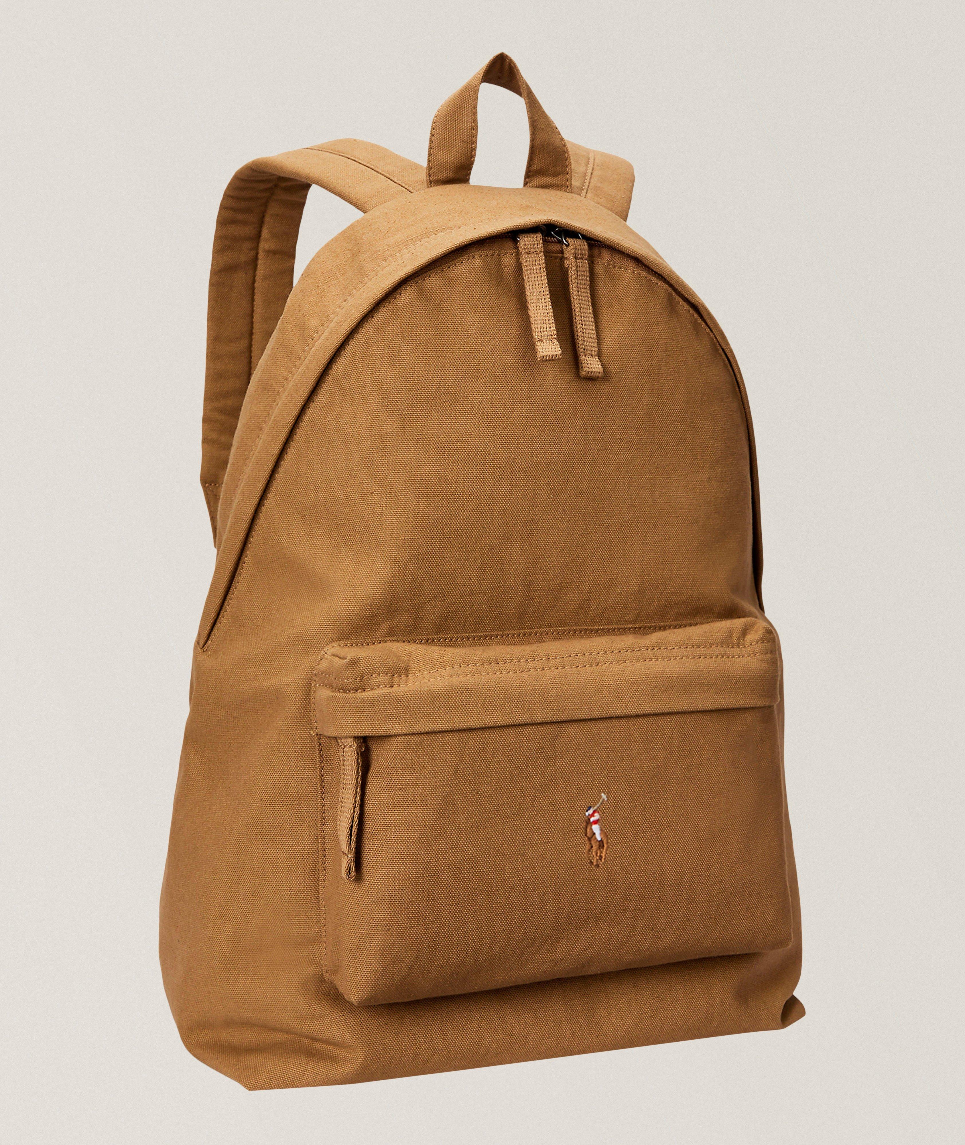 Embroidered Logo Canvas Backpack  image 3