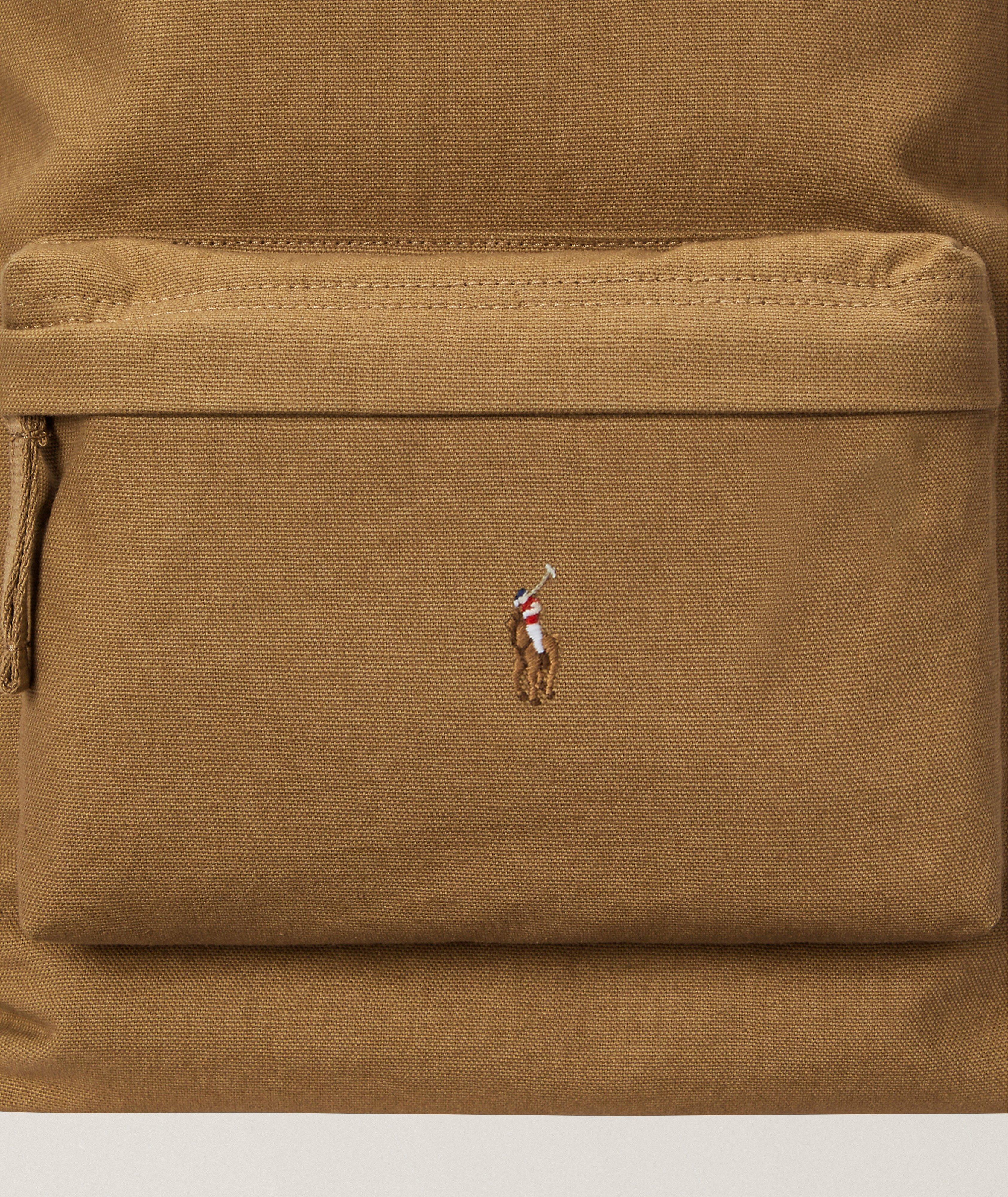 Embroidered Logo Canvas Backpack  image 4