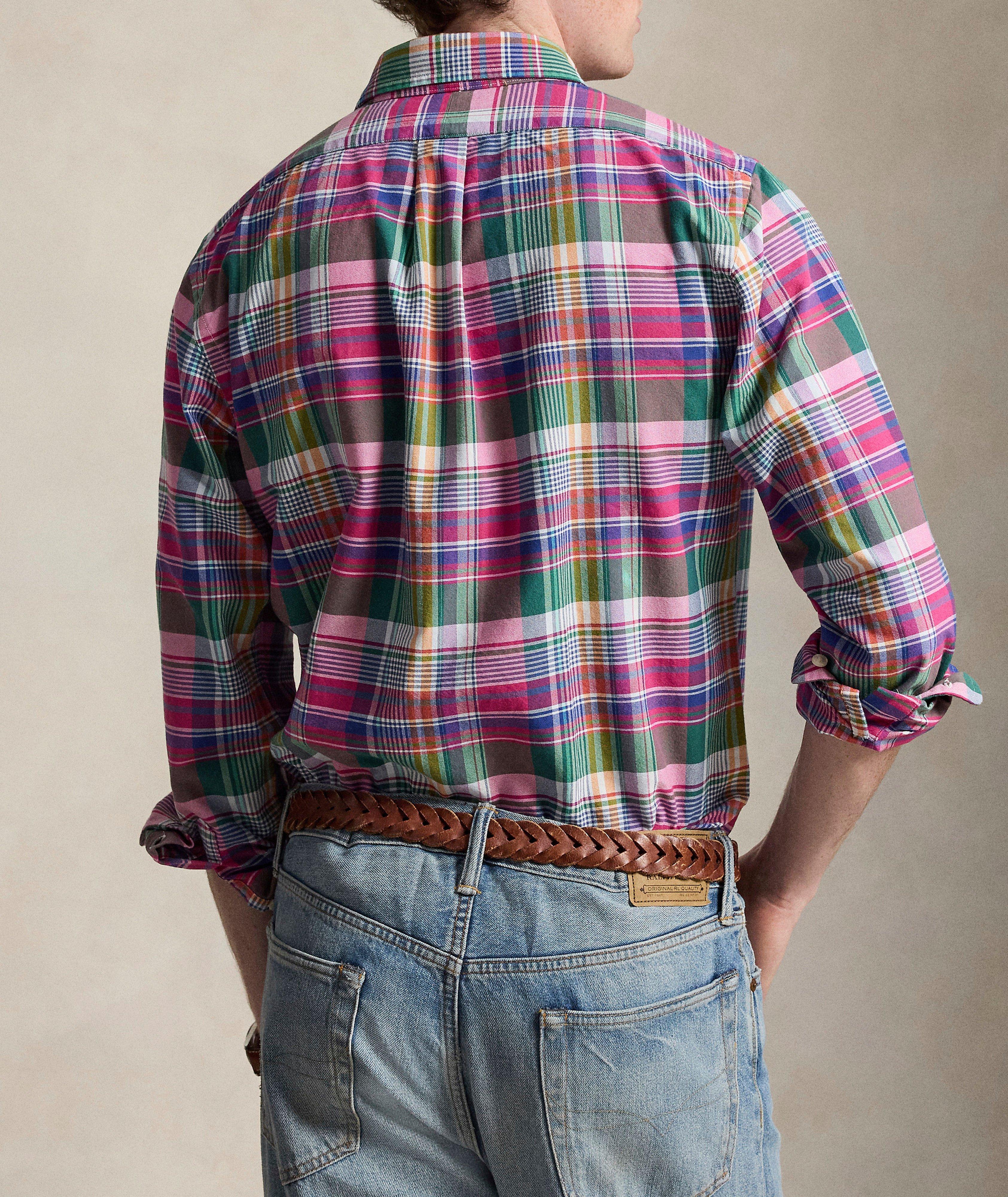 Plaid Pony Cotton Oxford Shirt image 2