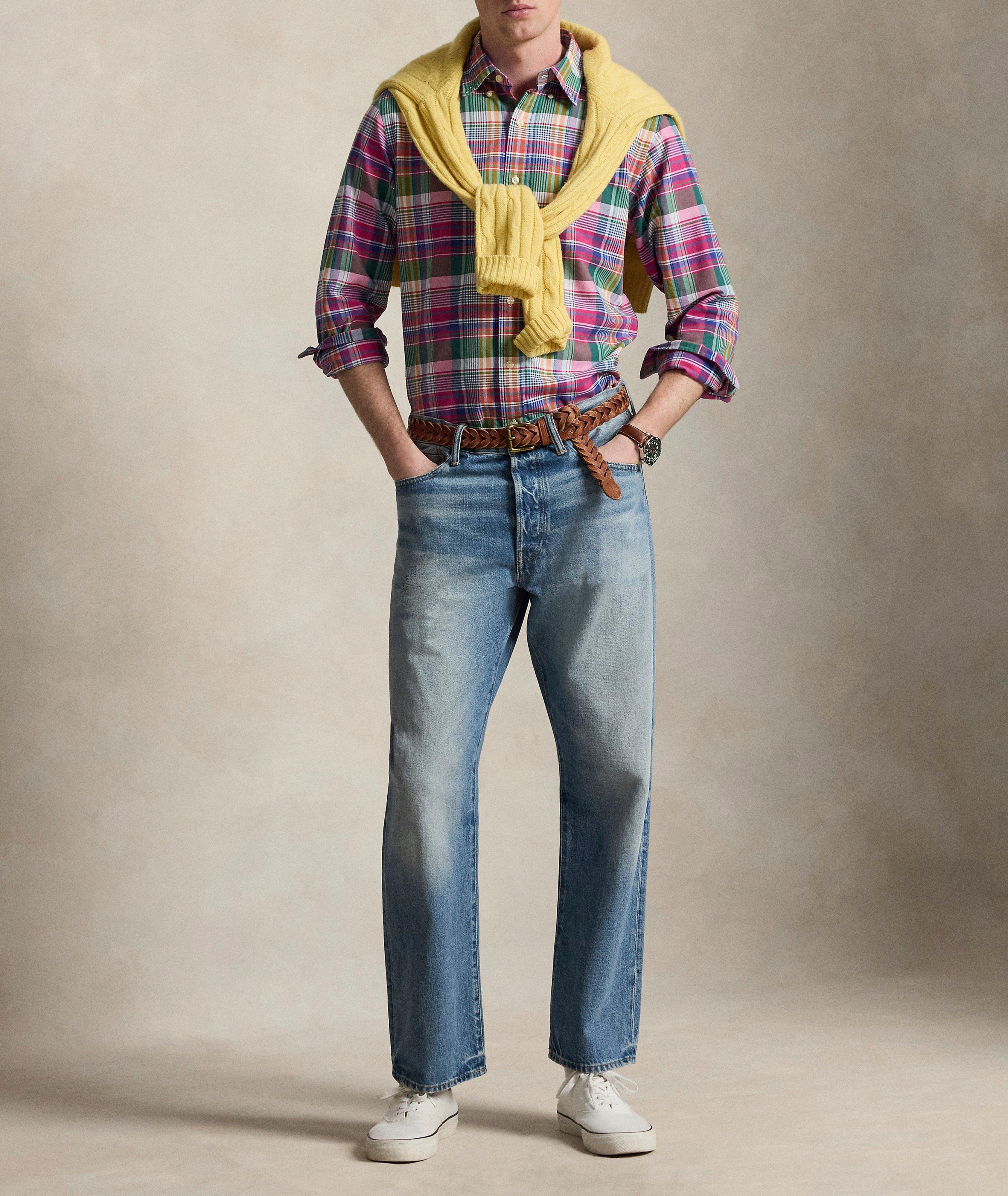 Plaid Pony Cotton Oxford Shirt image 4