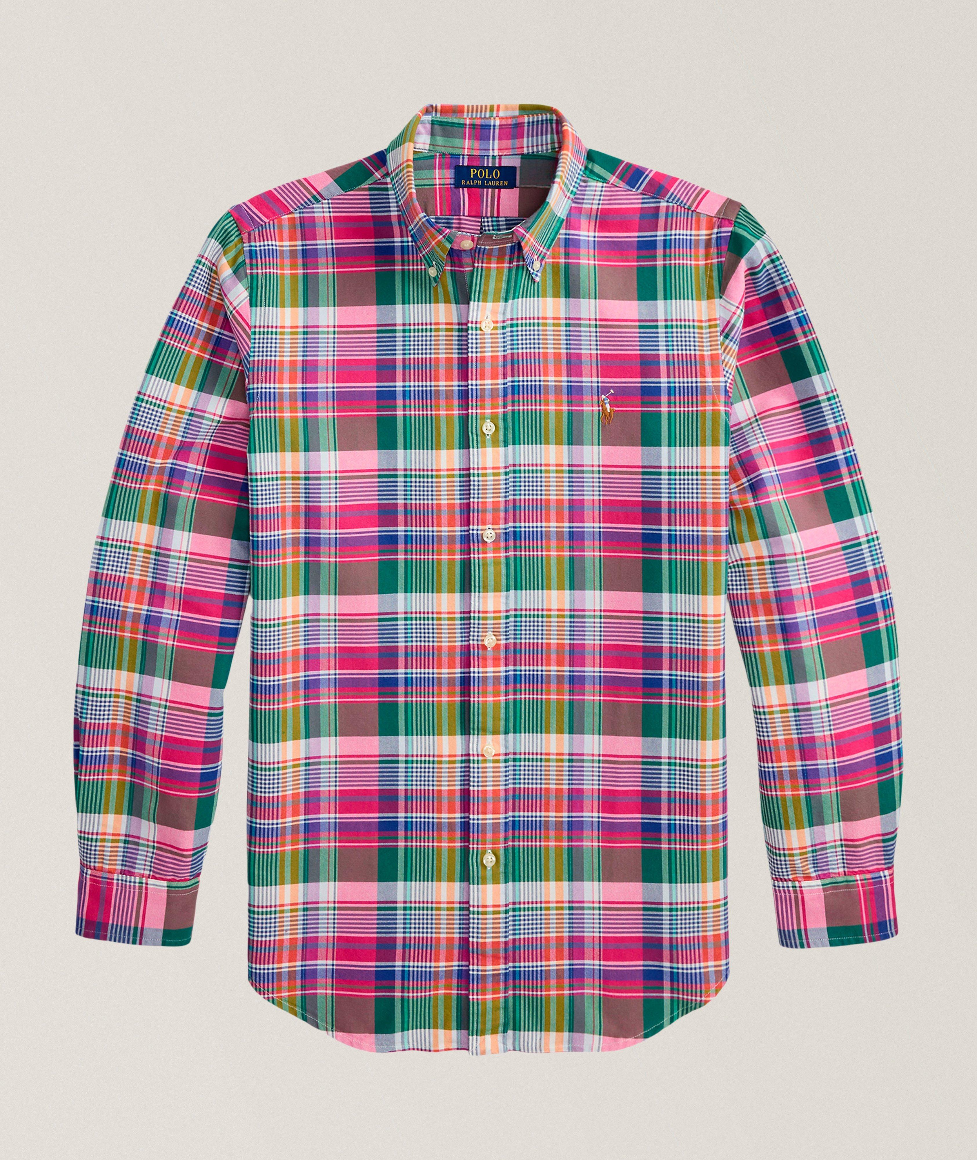 Plaid Pony Cotton Oxford Shirt image 0