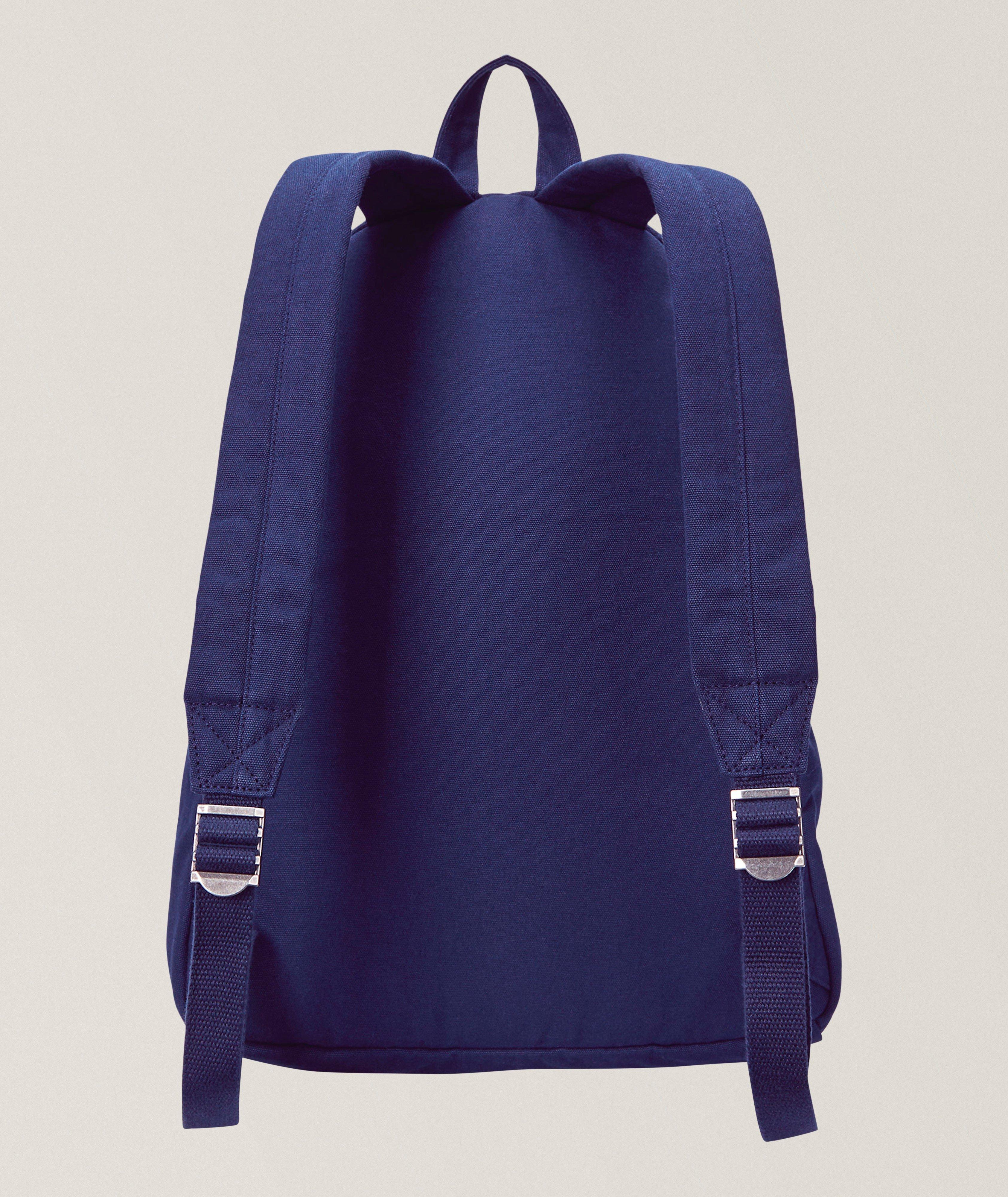 Embroidered Logo Canvas Backpack  image 1