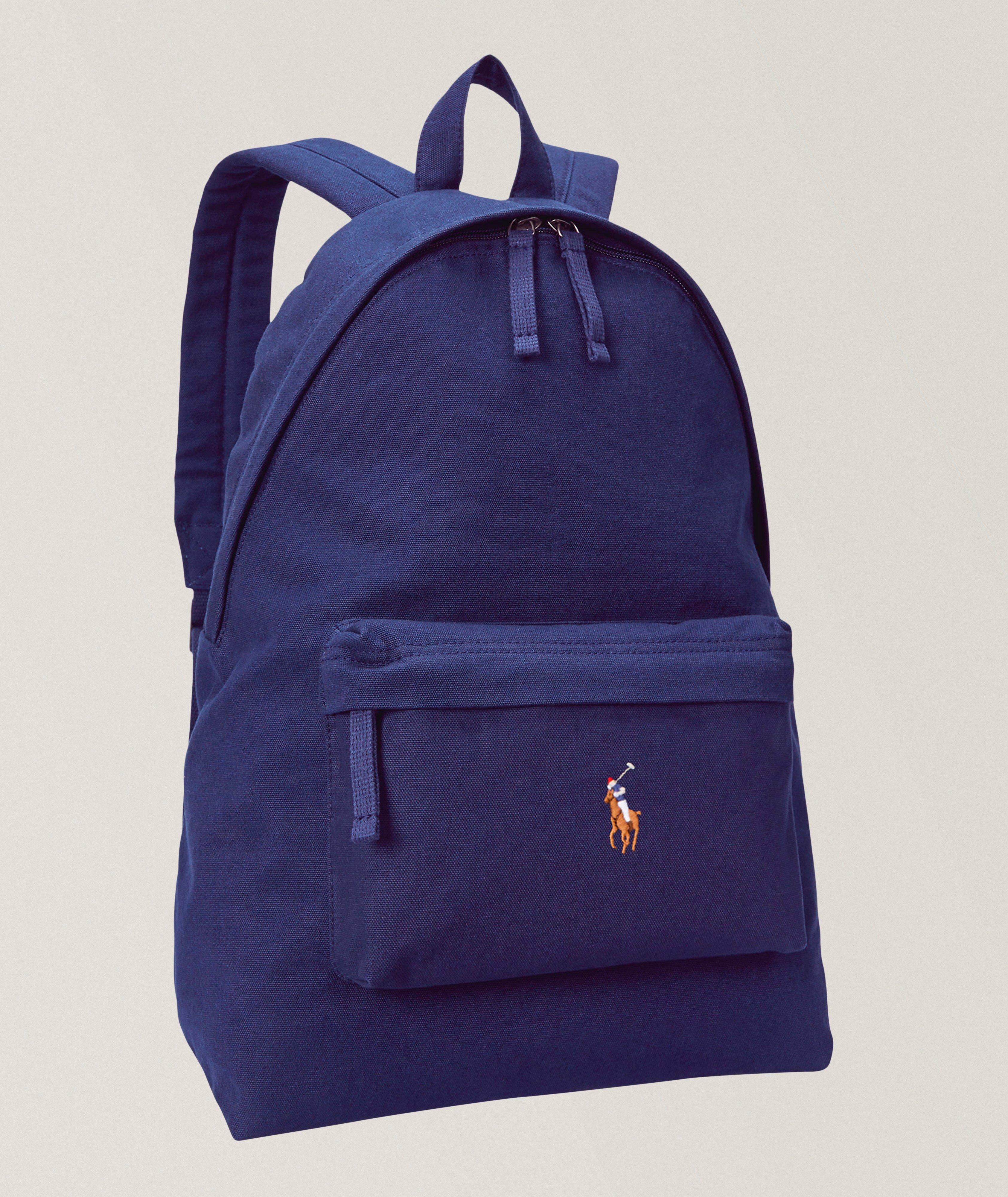 Embroidered Logo Canvas Backpack  image 3