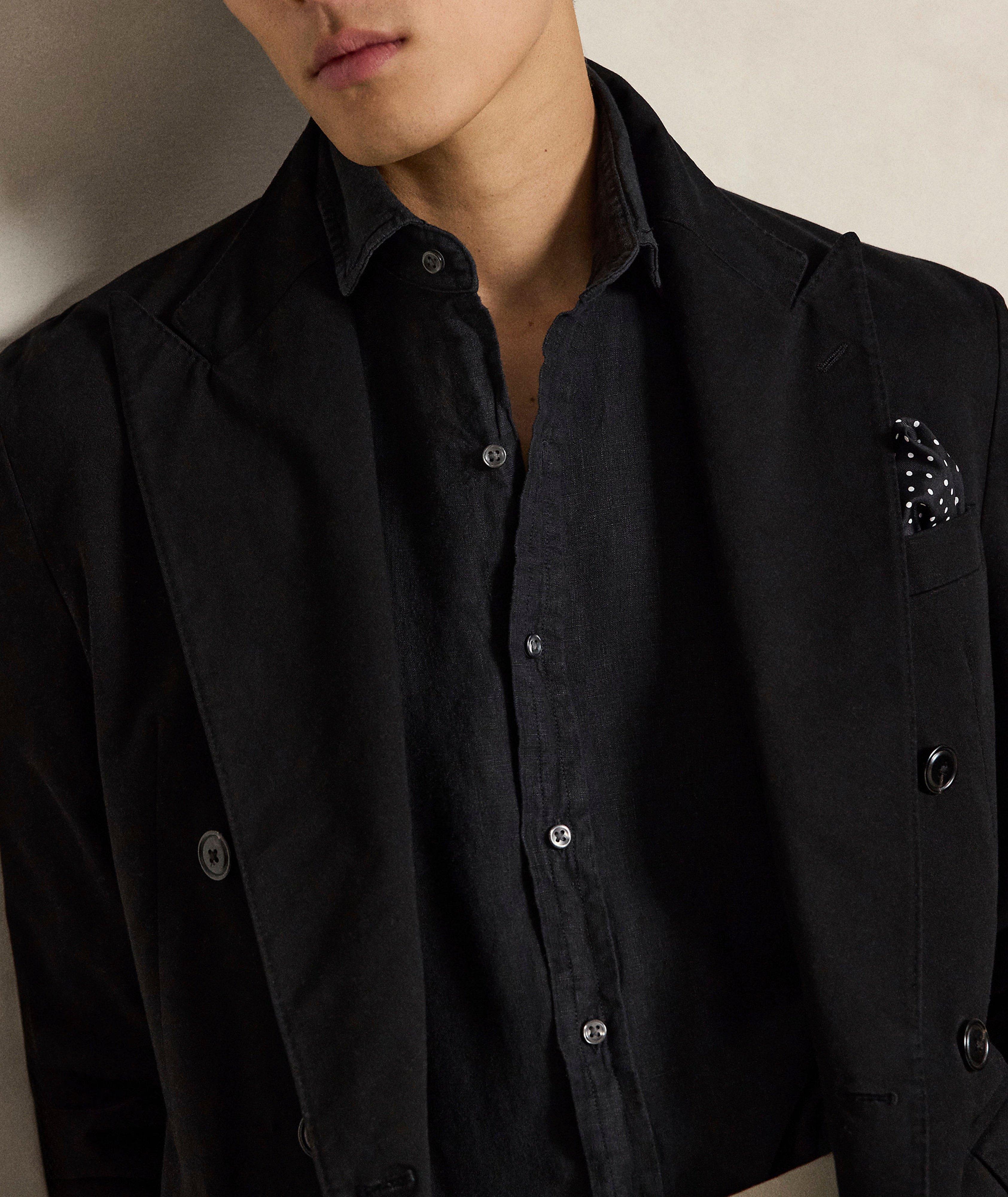 Garment-Dyed Linen Shirt image 3