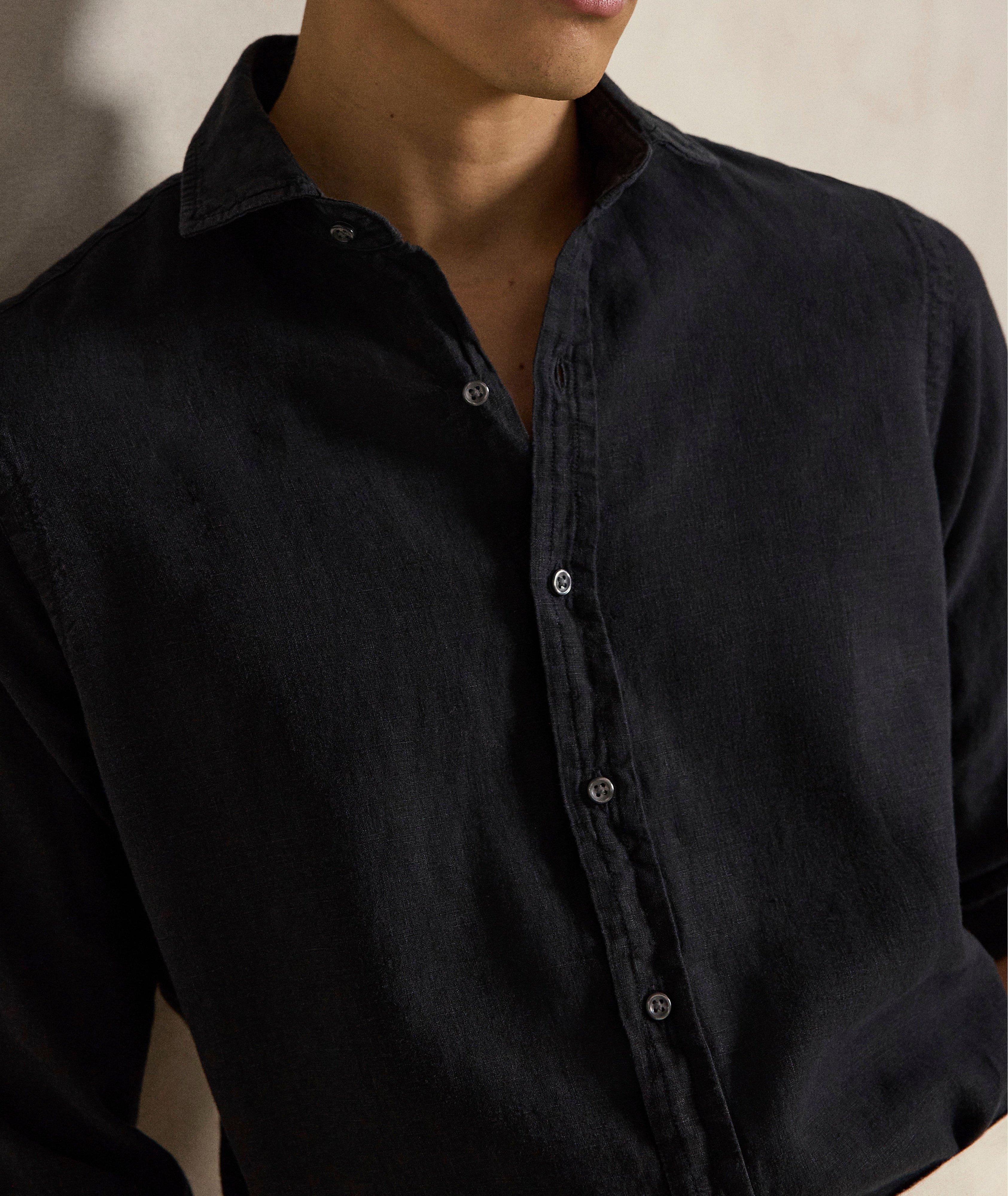 Garment-Dyed Linen Shirt image 4