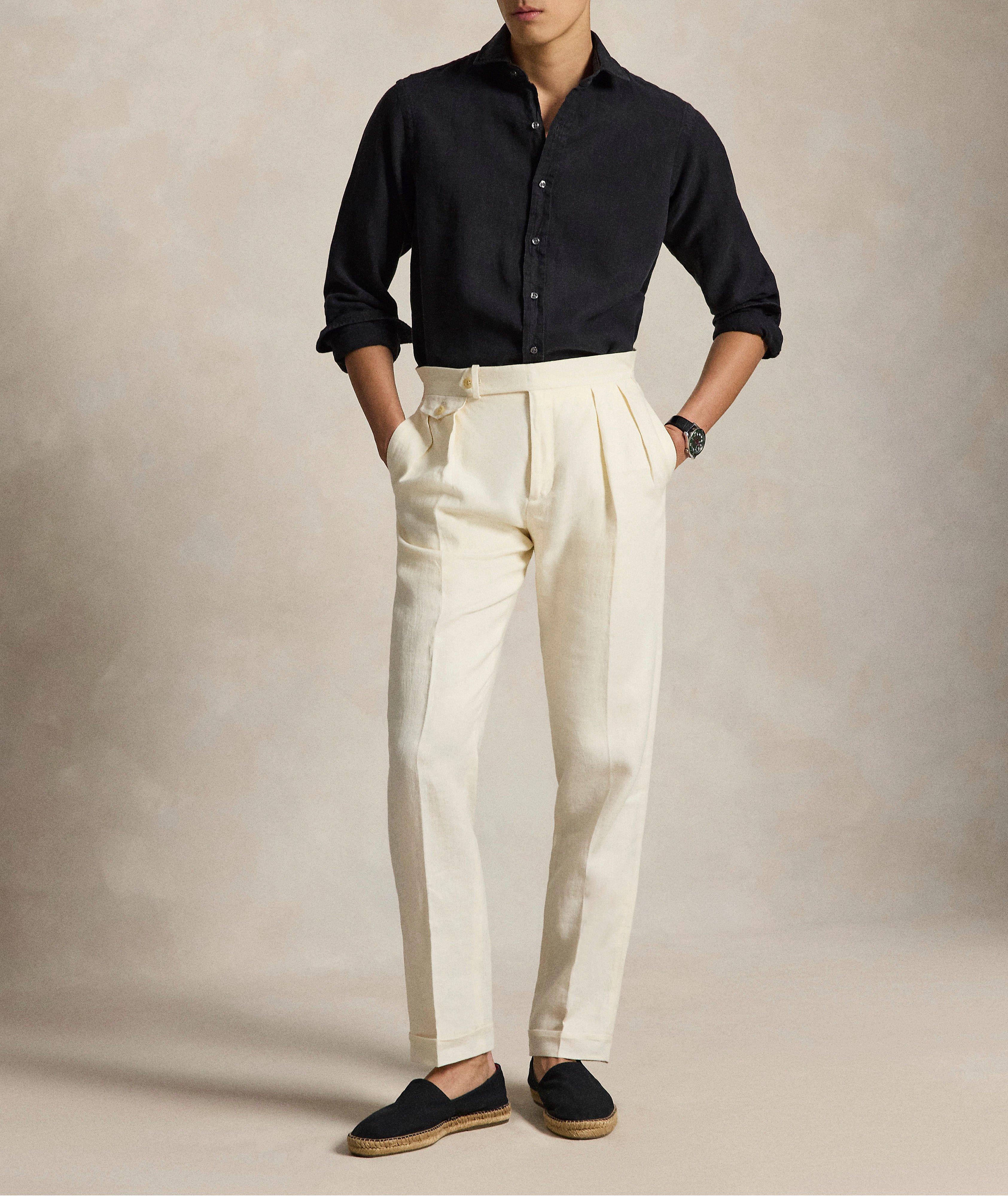 Garment-Dyed Linen Shirt image 5