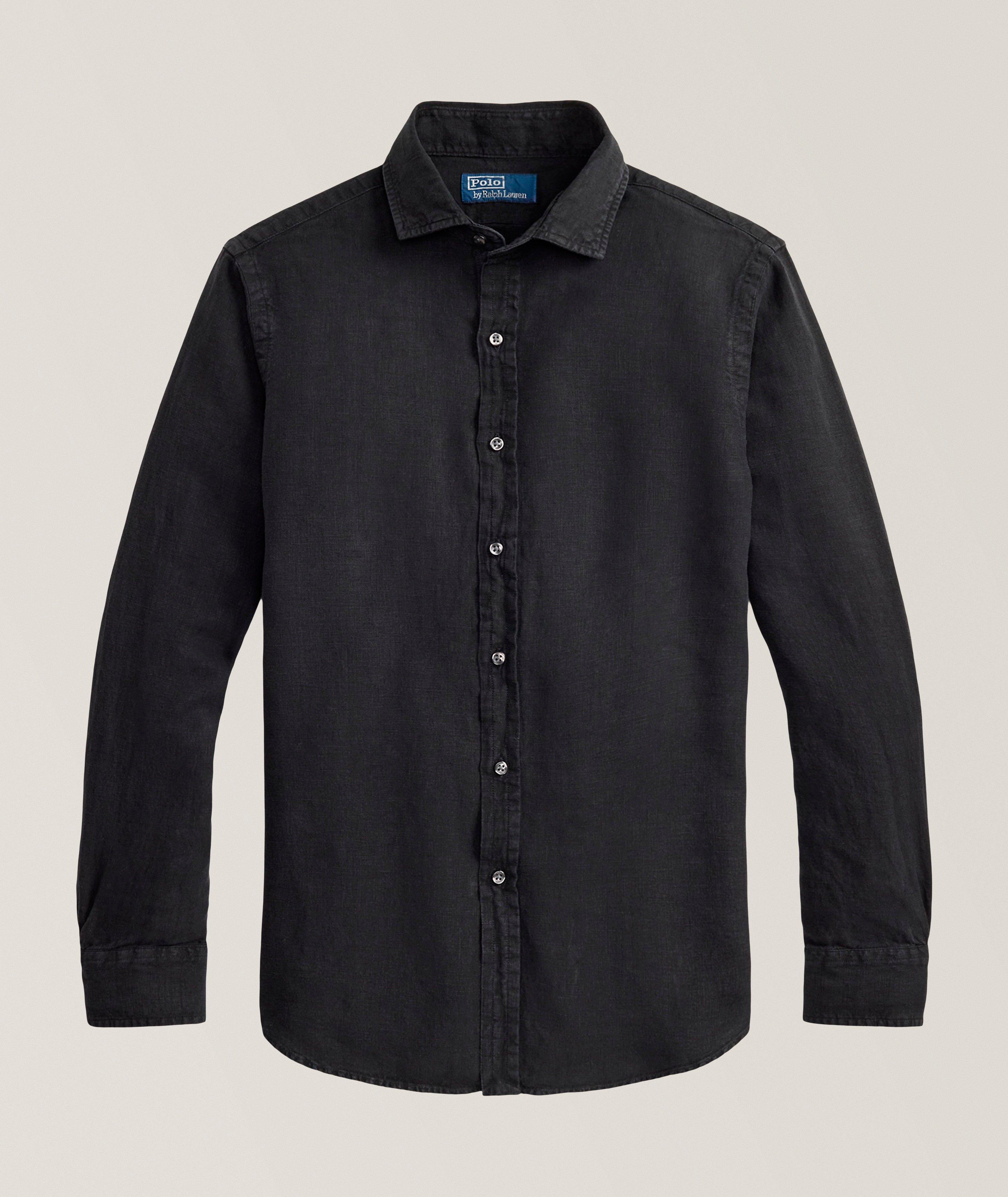 Garment-Dyed Linen Shirt image 0