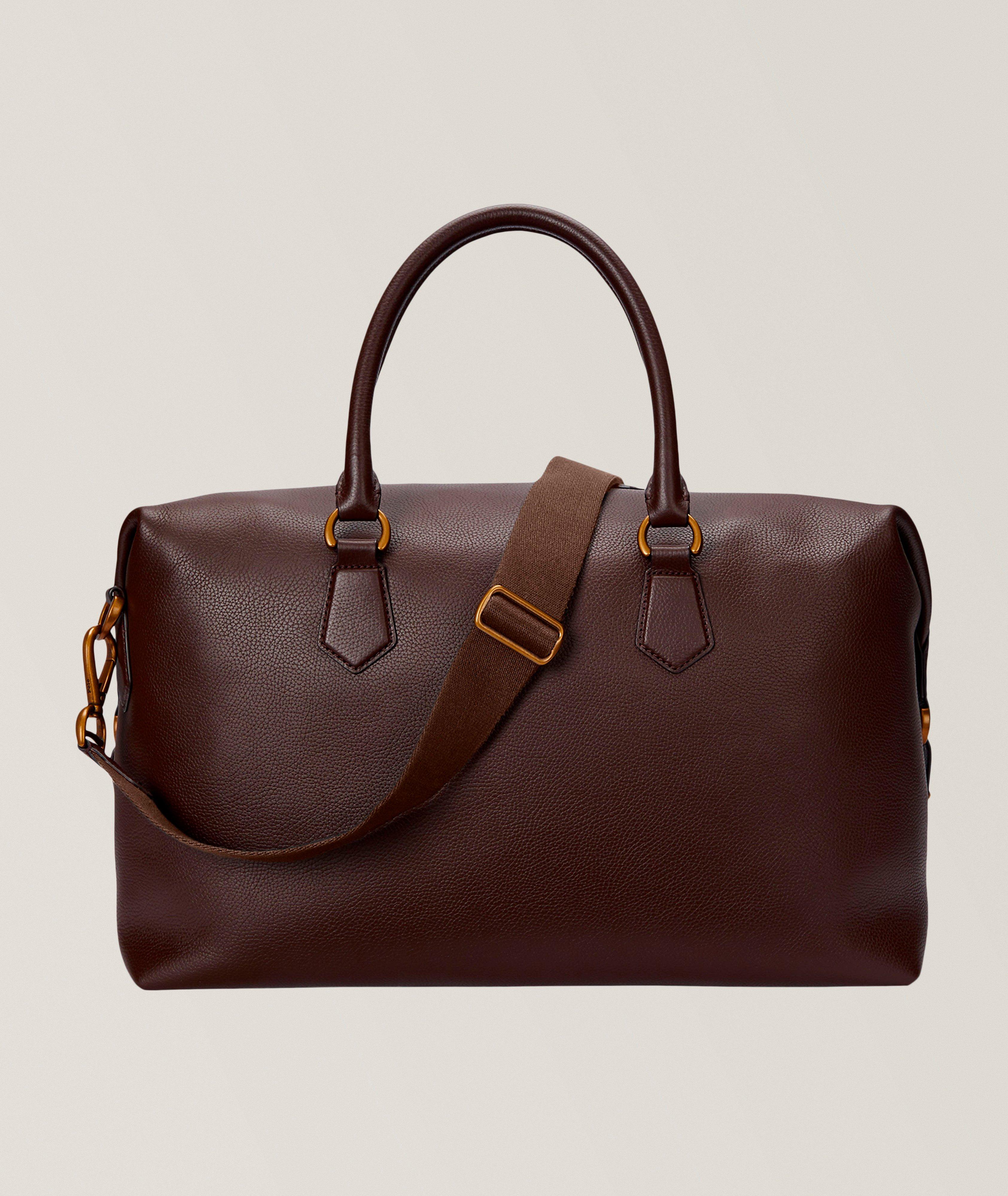 Pebbled Leather Duffel  image 1